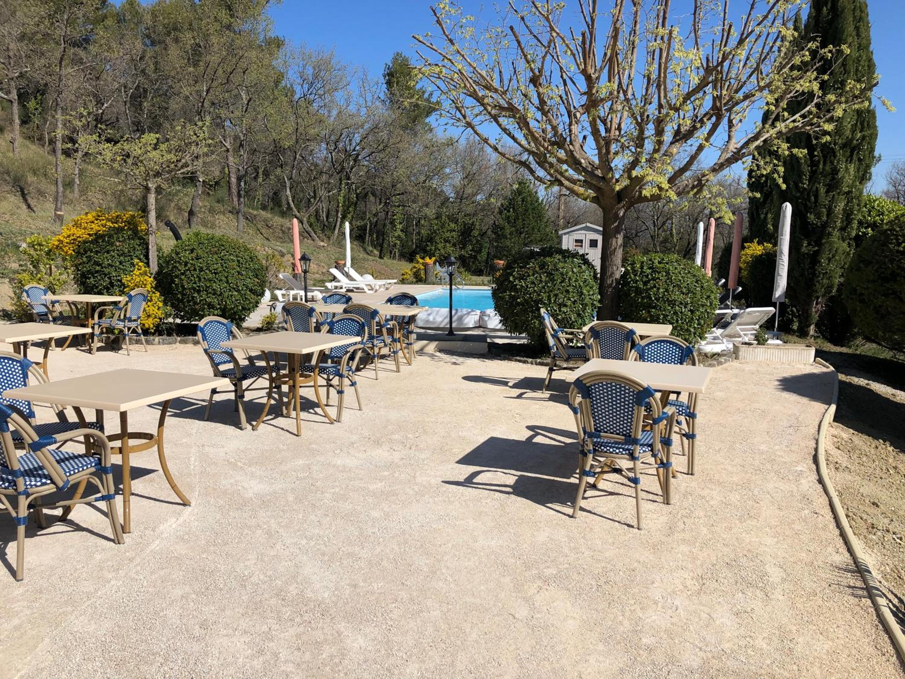 outdoor BBQ area