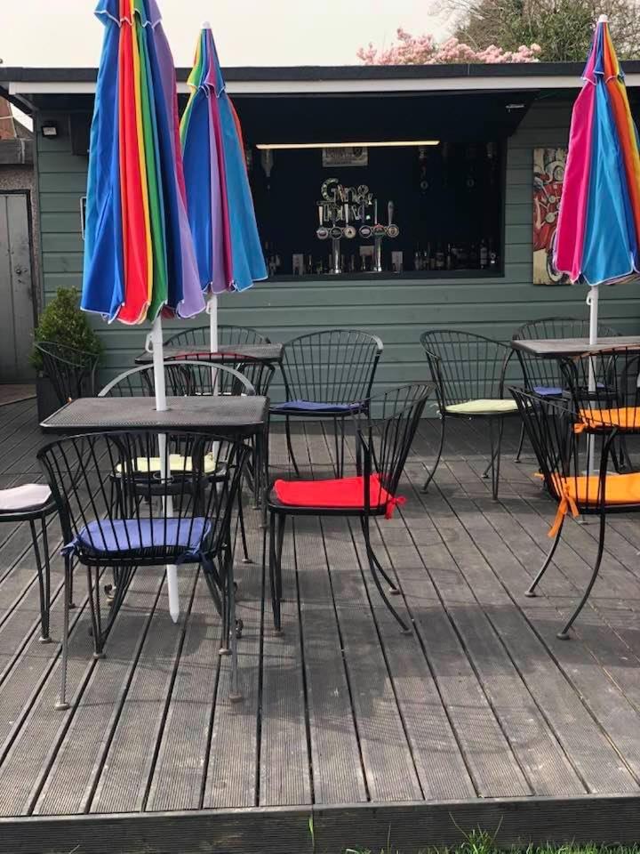 outdoor BBQ area