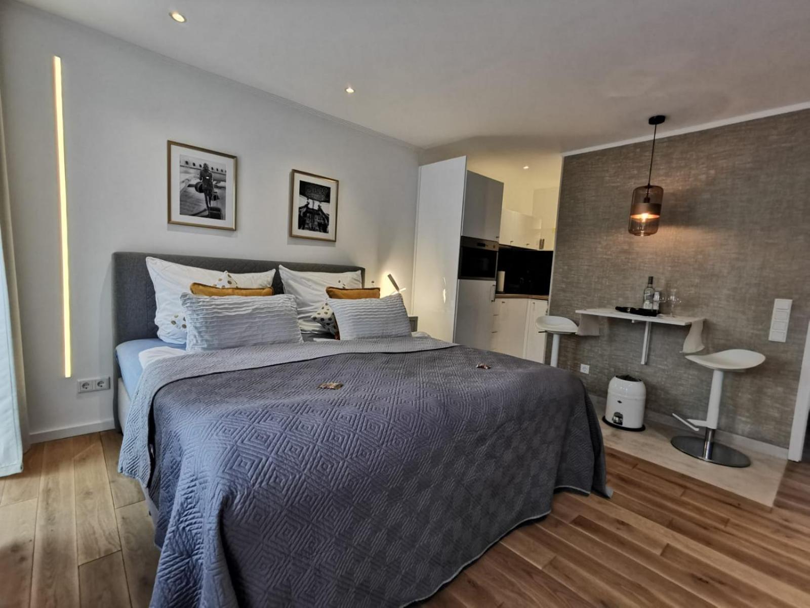 RhePi-Apartment en Essen — hotel room
