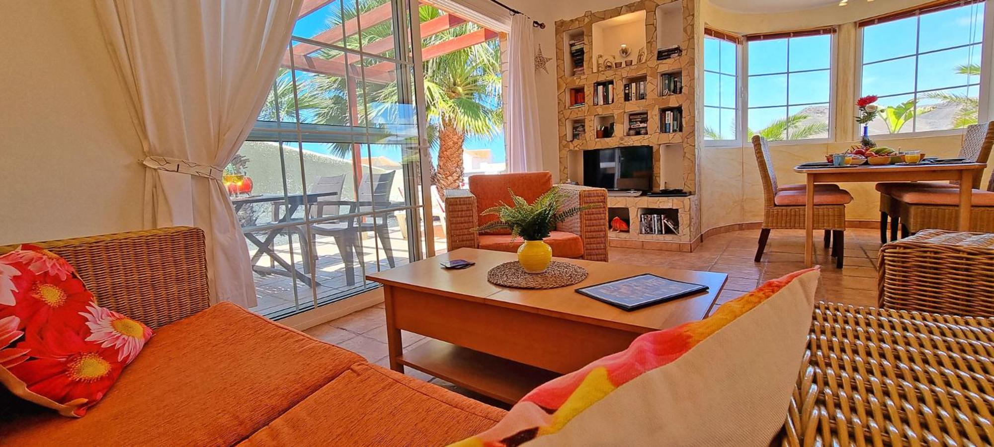 Ferienhaus Casa Oasis - La Pared - Garten - Meerblick view 5