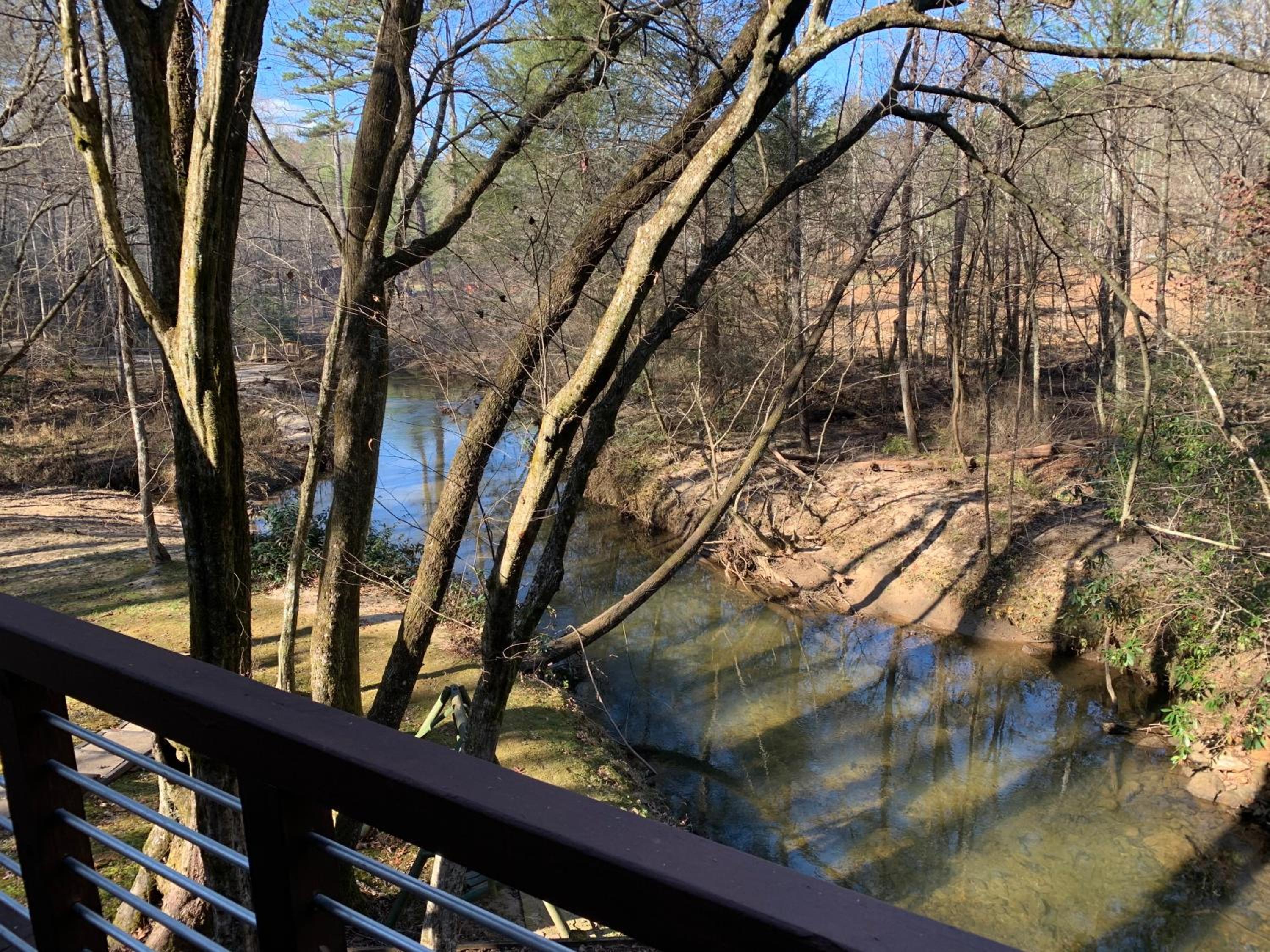 Lickskillet Lodge on Fightingtown Creek; HOT TUB view 5