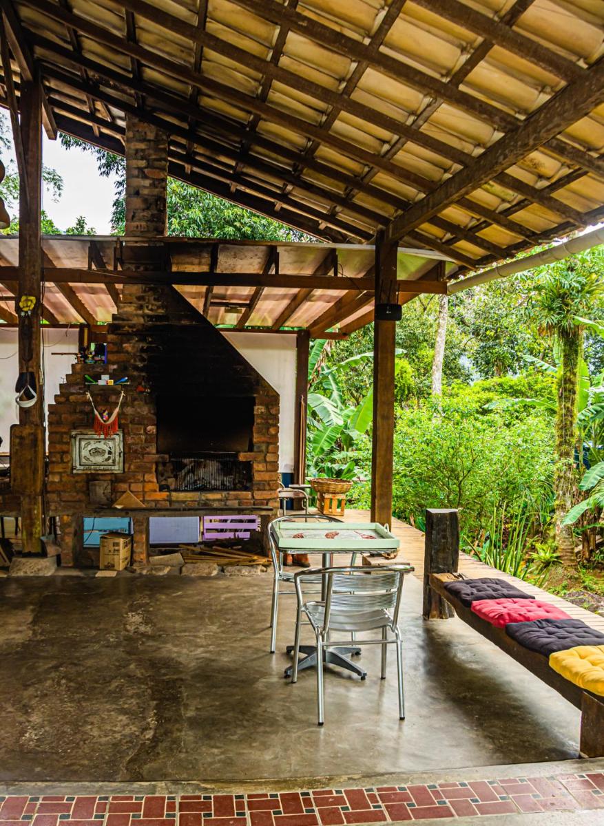 outdoor BBQ area