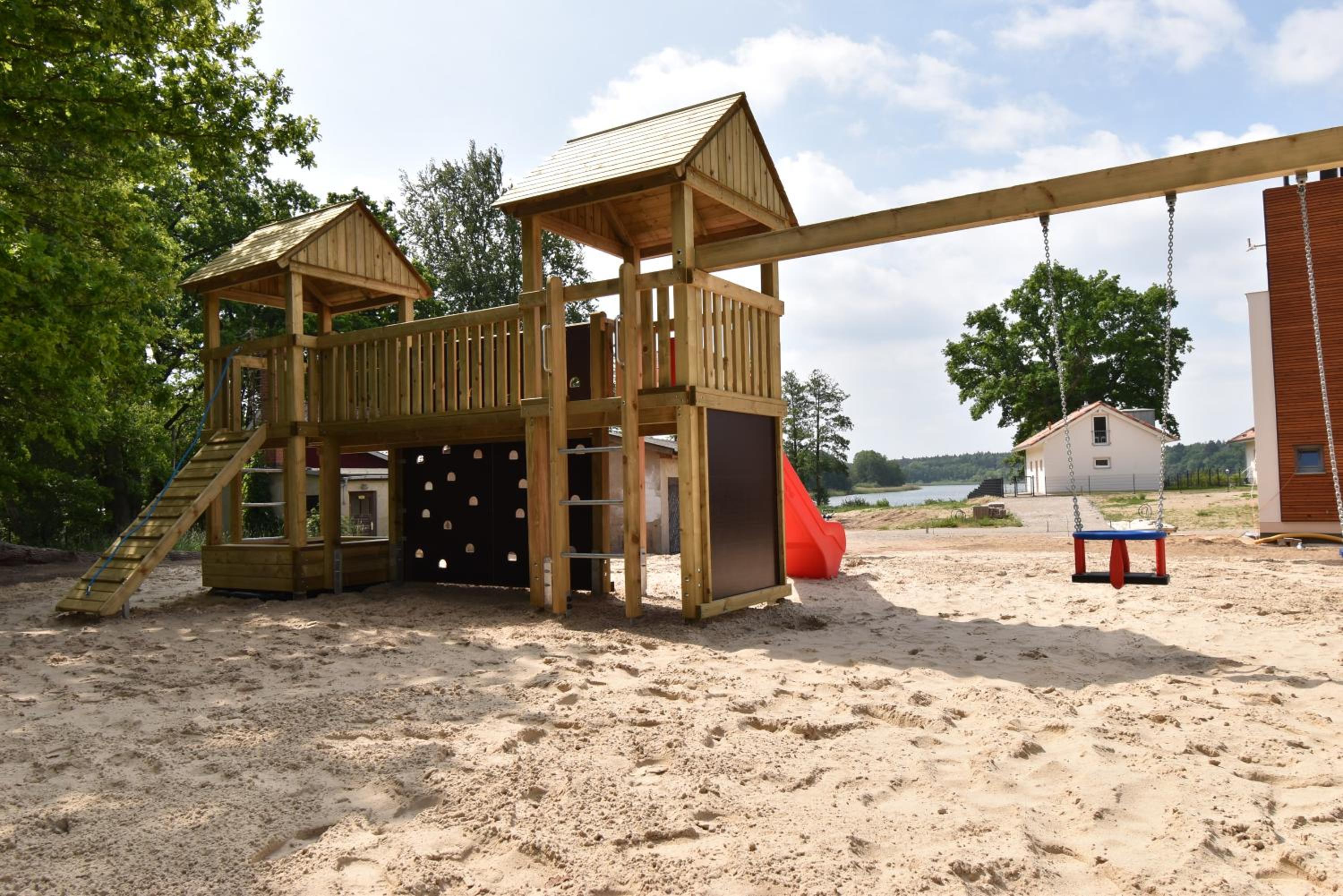 Naturpark-5 Sterne Ferienhaus-Kamin-Sauna-See