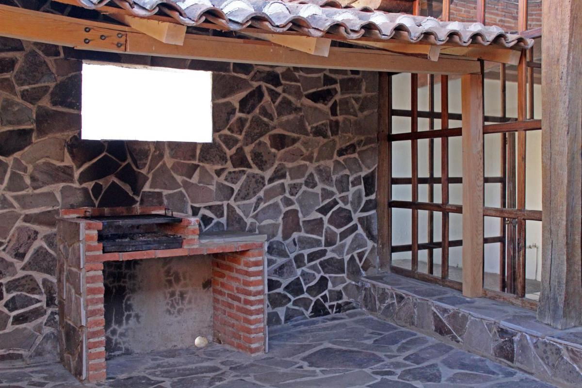outdoor BBQ area