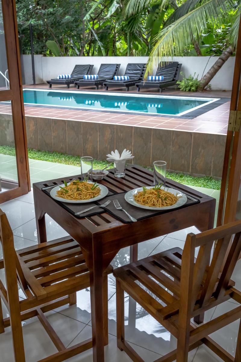 outdoor BBQ area