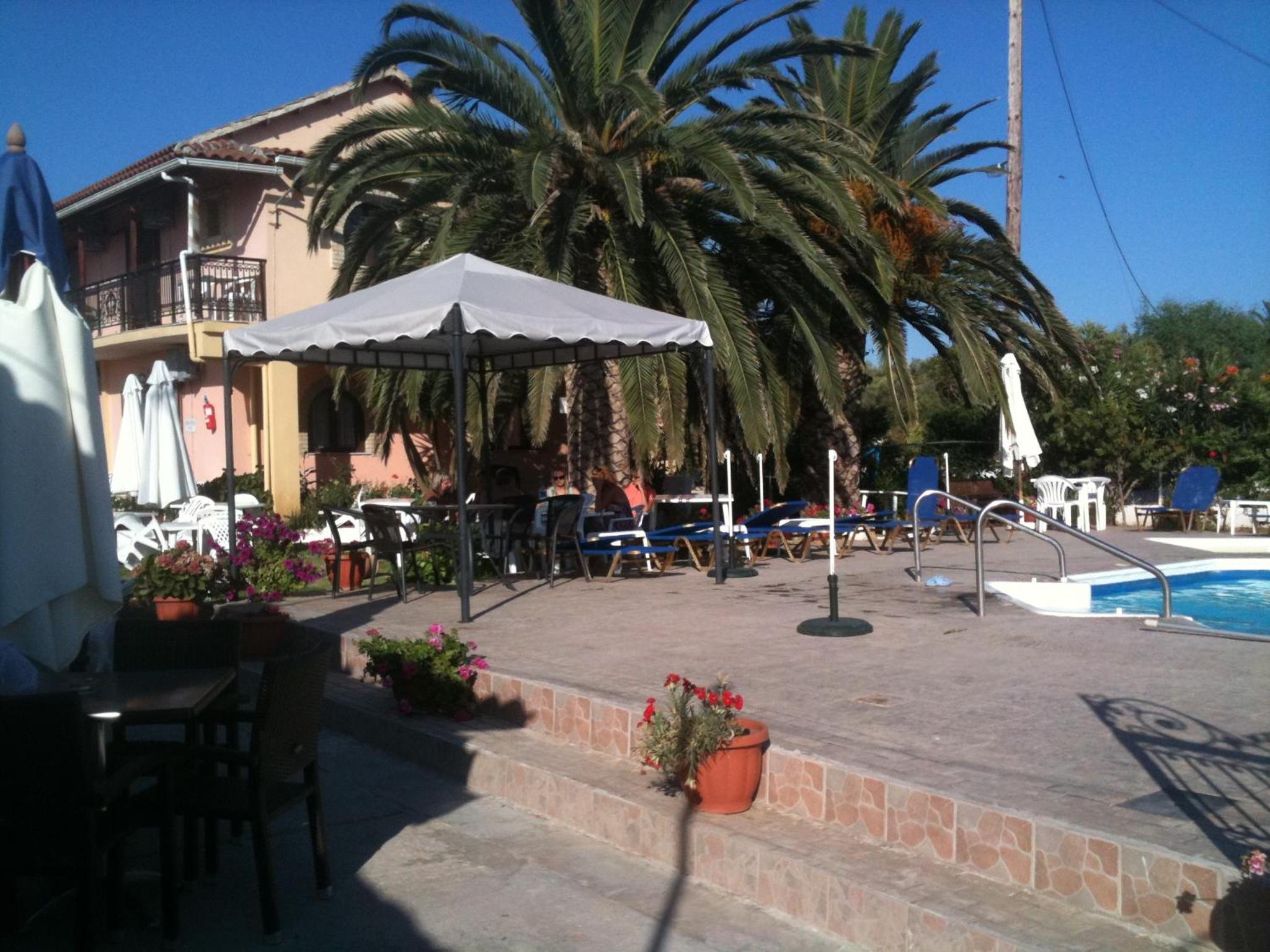 outdoor BBQ area