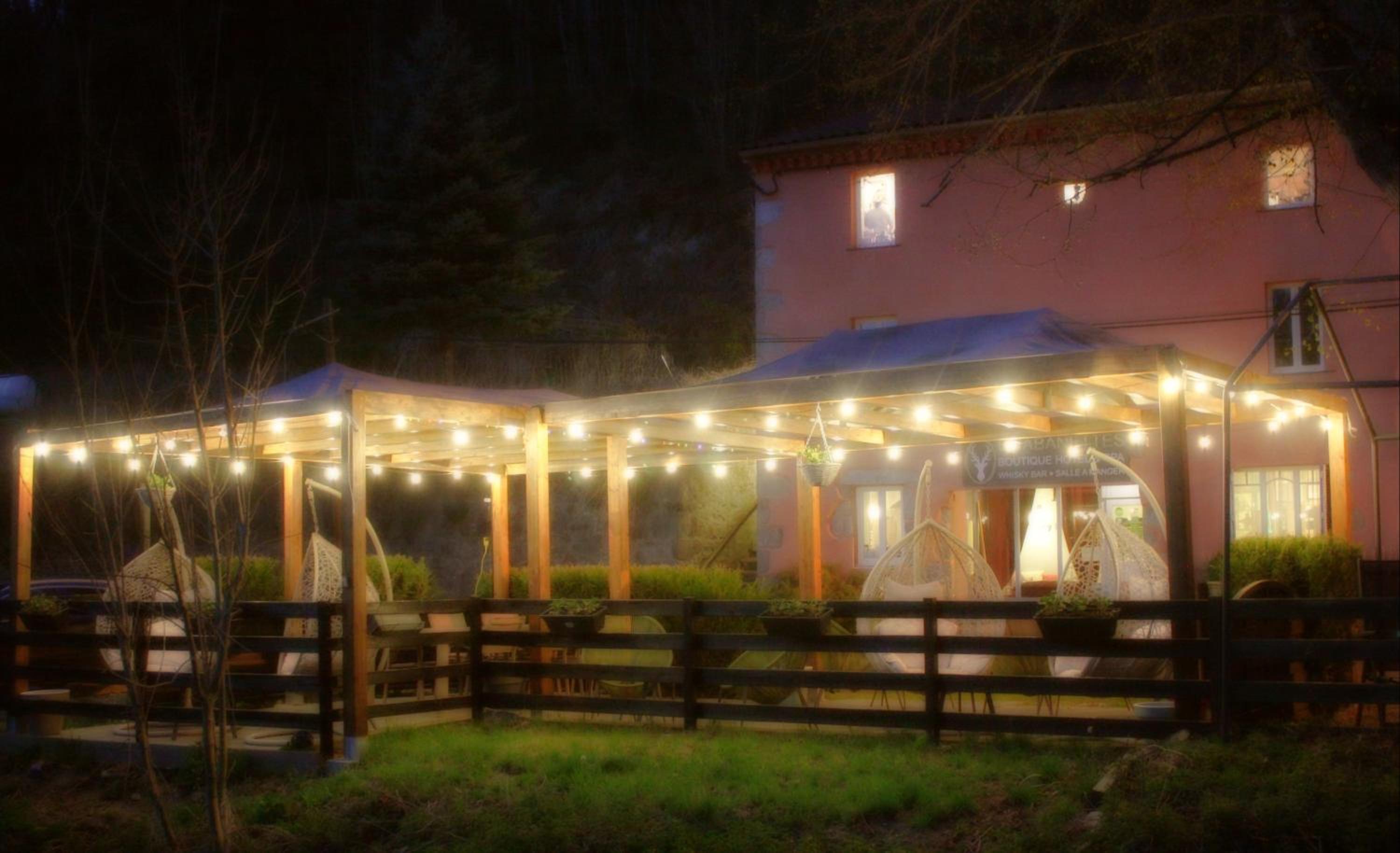 outdoor BBQ area