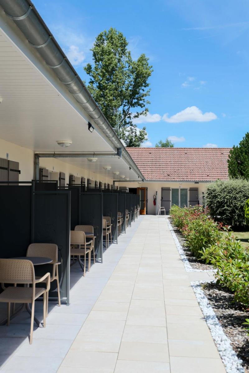 outdoor BBQ area