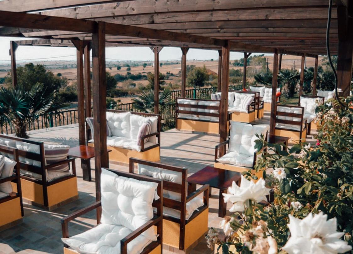 outdoor BBQ area
