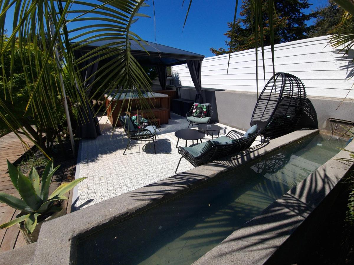outdoor BBQ area