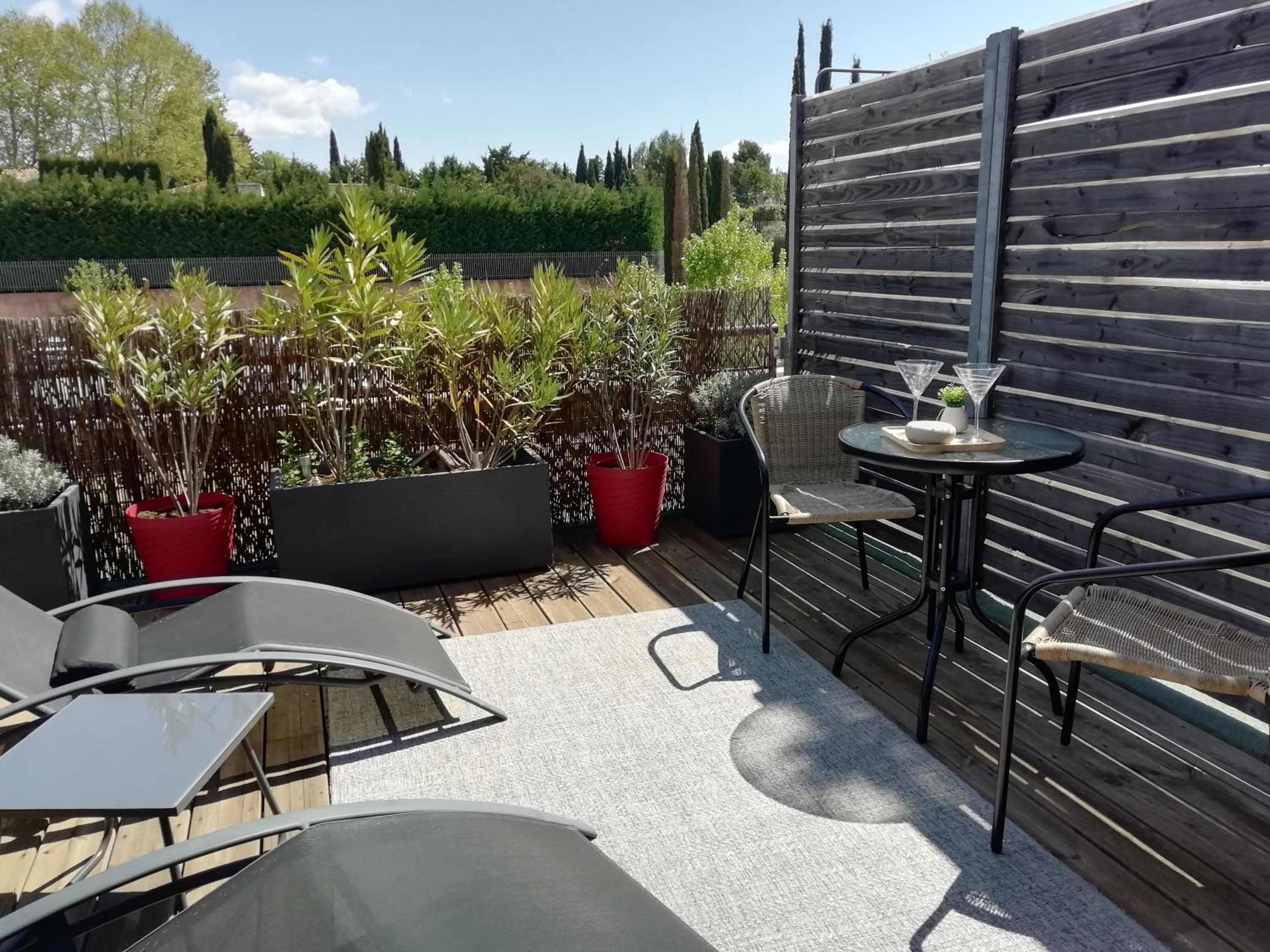 outdoor BBQ area