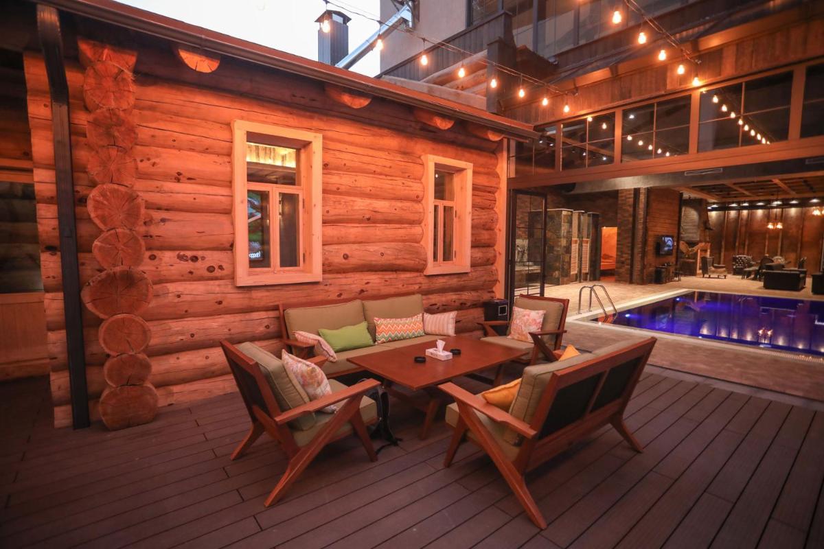 outdoor BBQ area