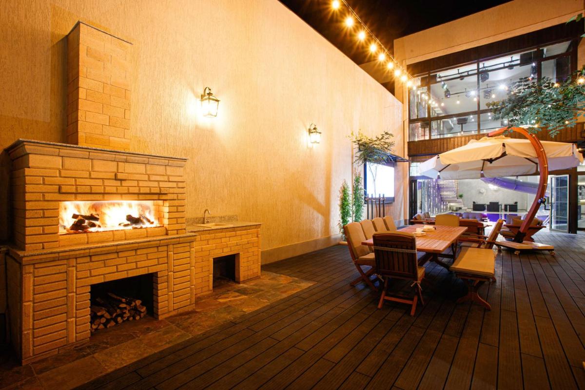 outdoor BBQ area
