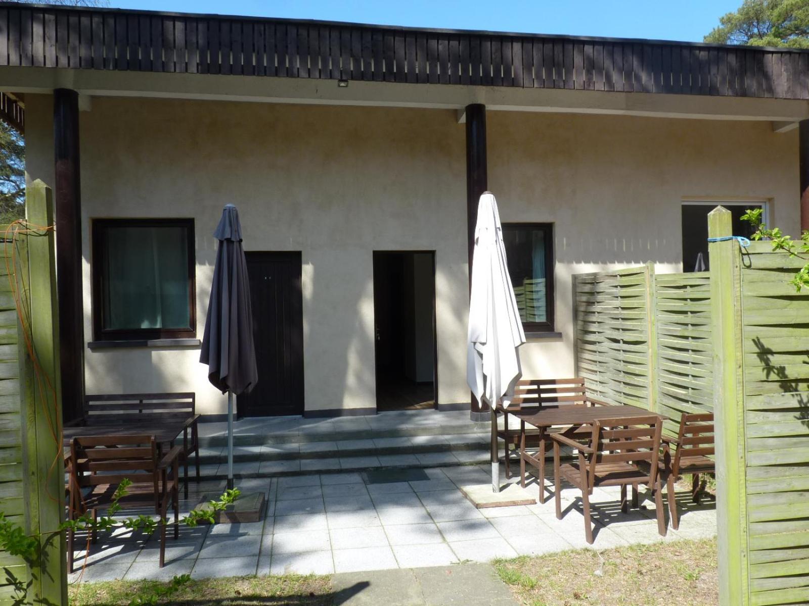 outdoor BBQ area