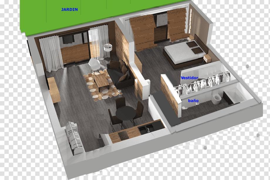 ROSALES Apartamento y jardín