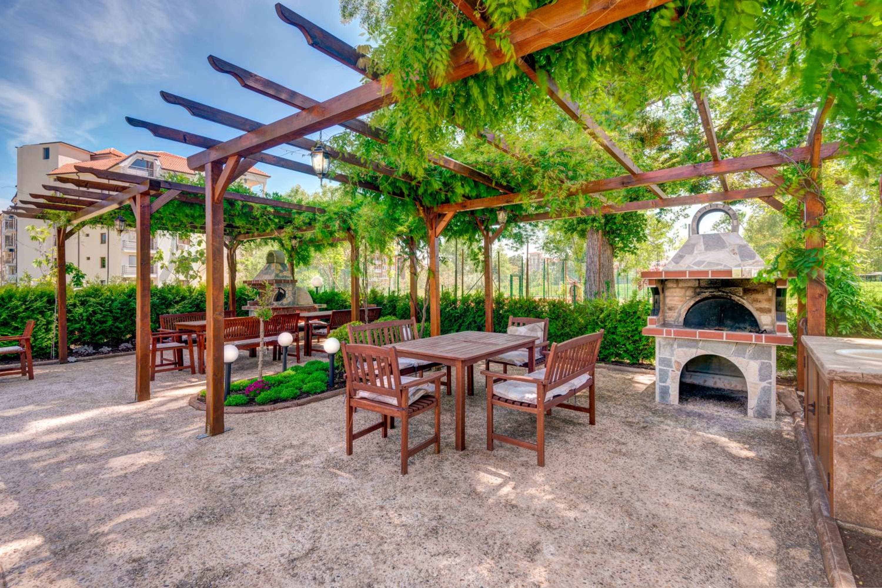 outdoor BBQ area