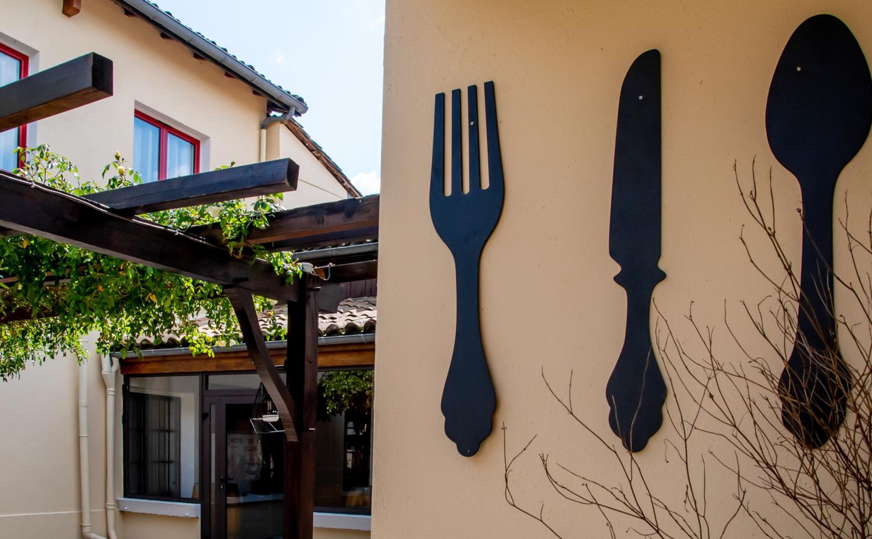 outdoor BBQ area