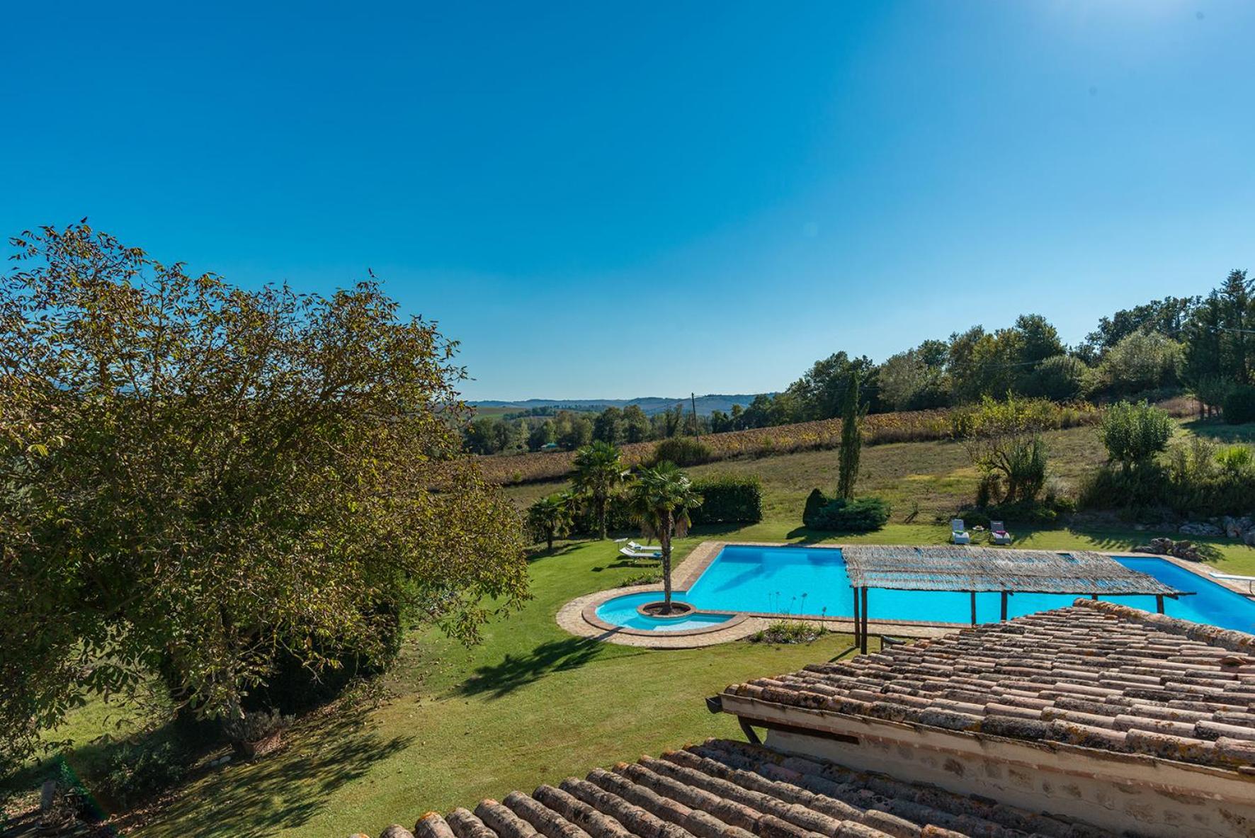 Villa Cicognola - Umbrian Hills view 5