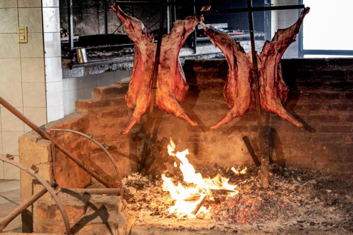 outdoor BBQ area
