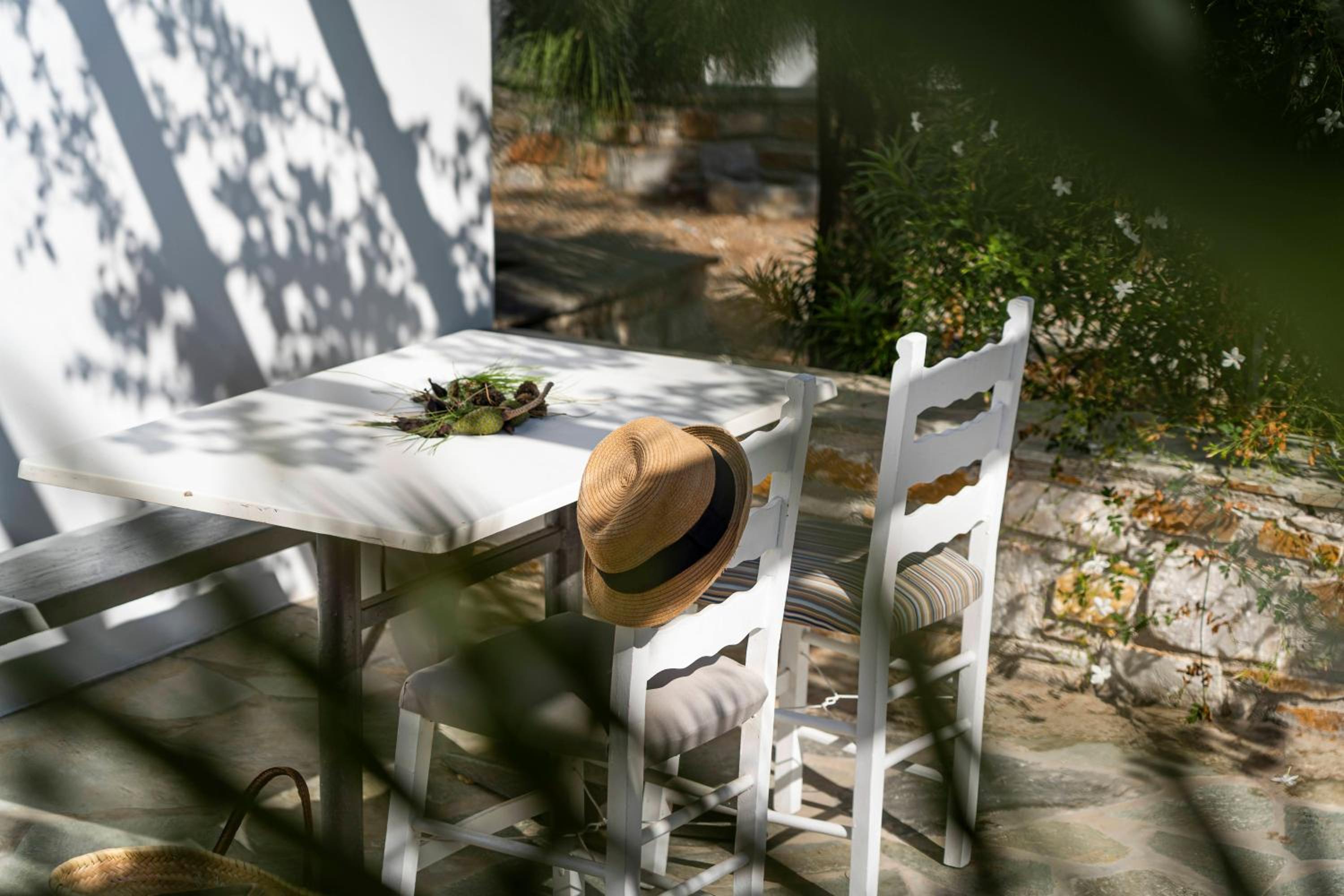 outdoor BBQ area
