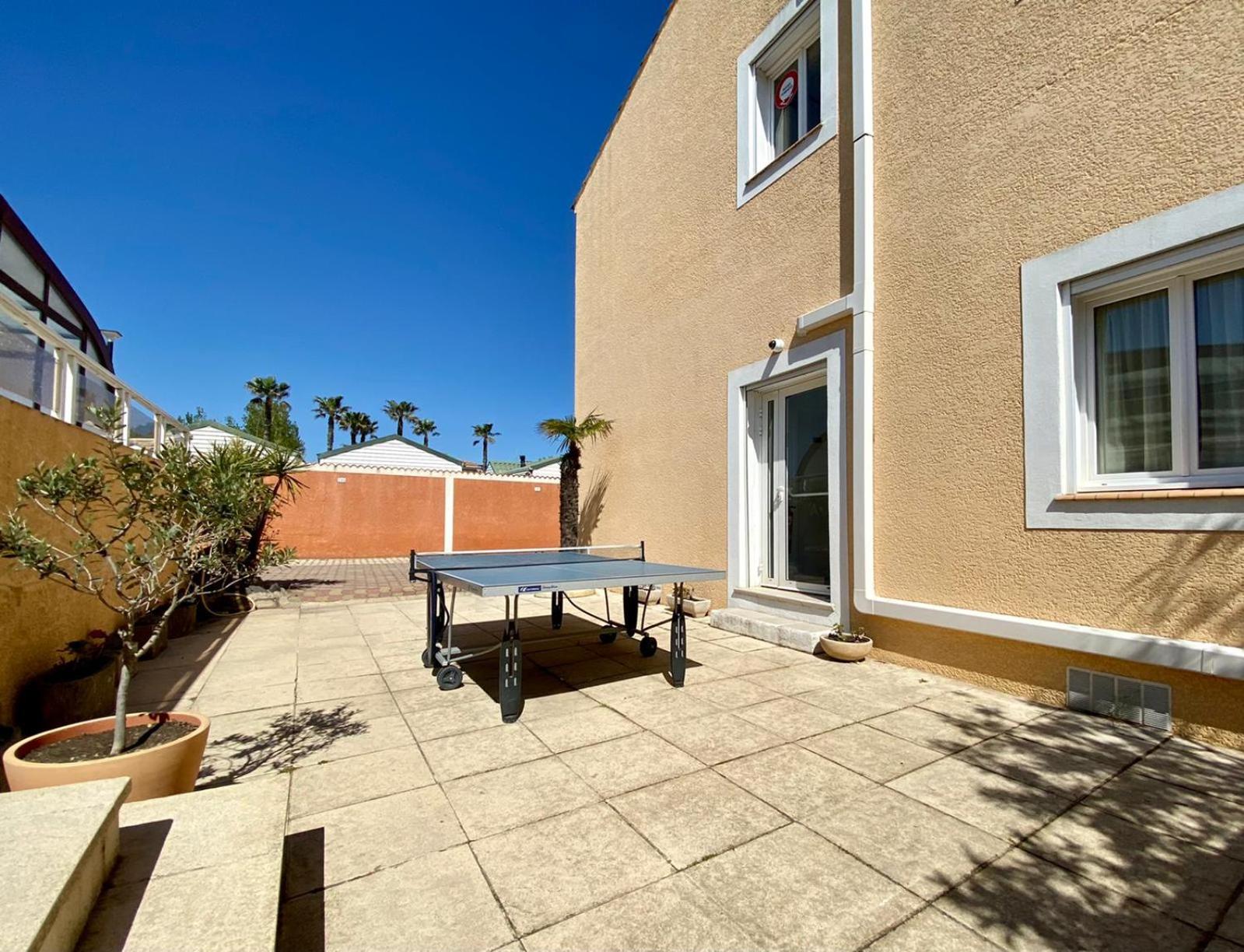 outdoor BBQ area