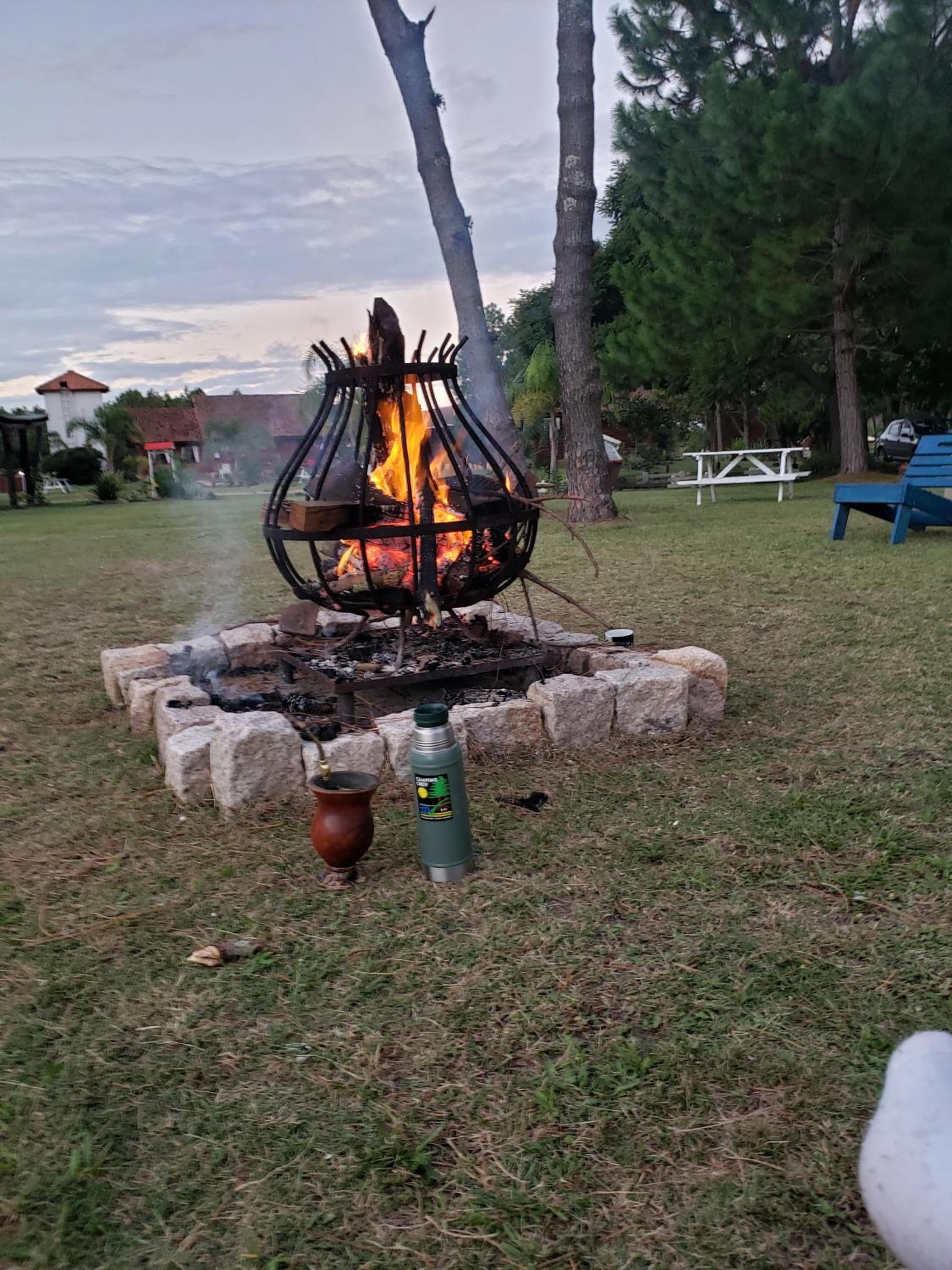 outdoor BBQ area