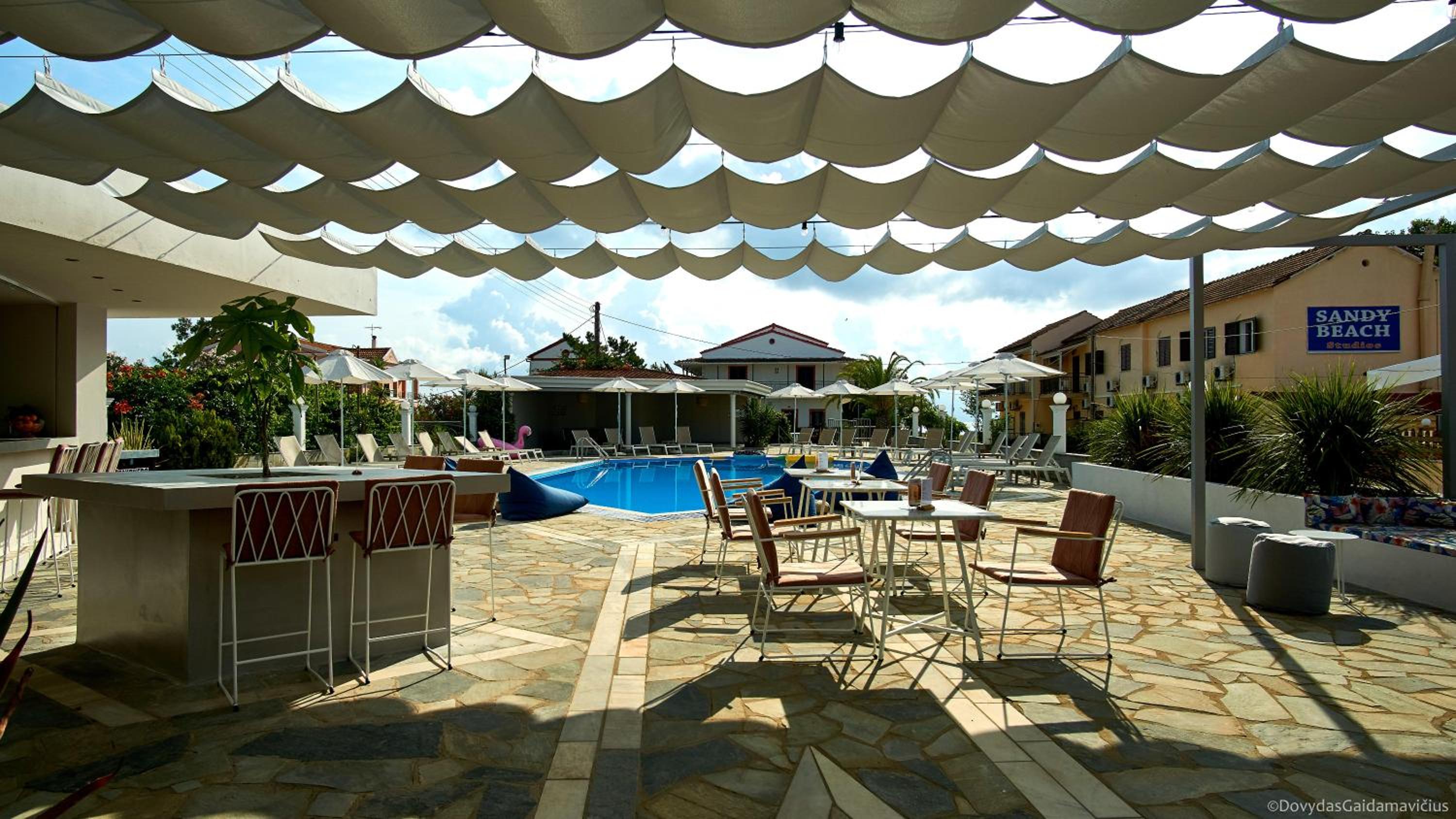 outdoor BBQ area