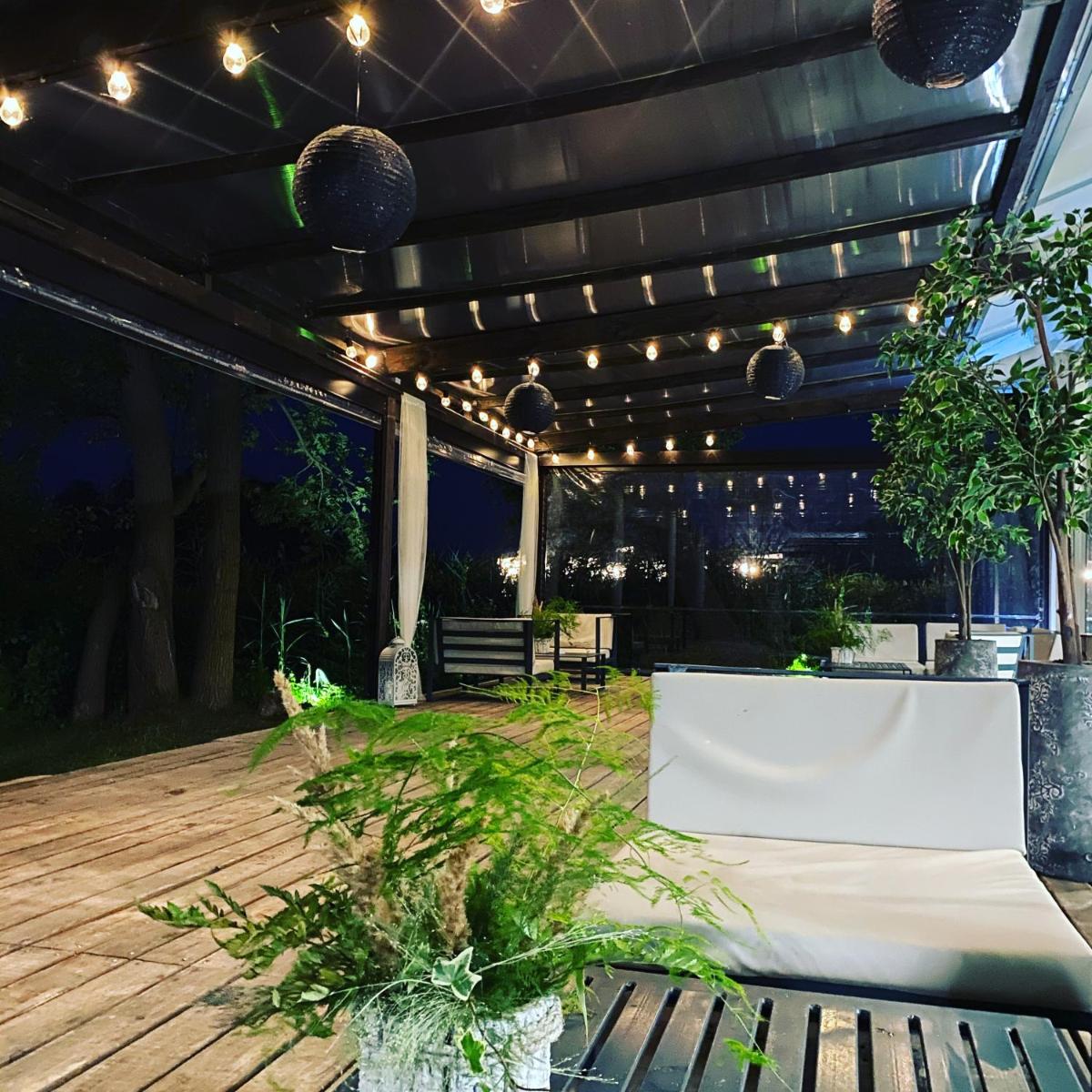 outdoor BBQ area