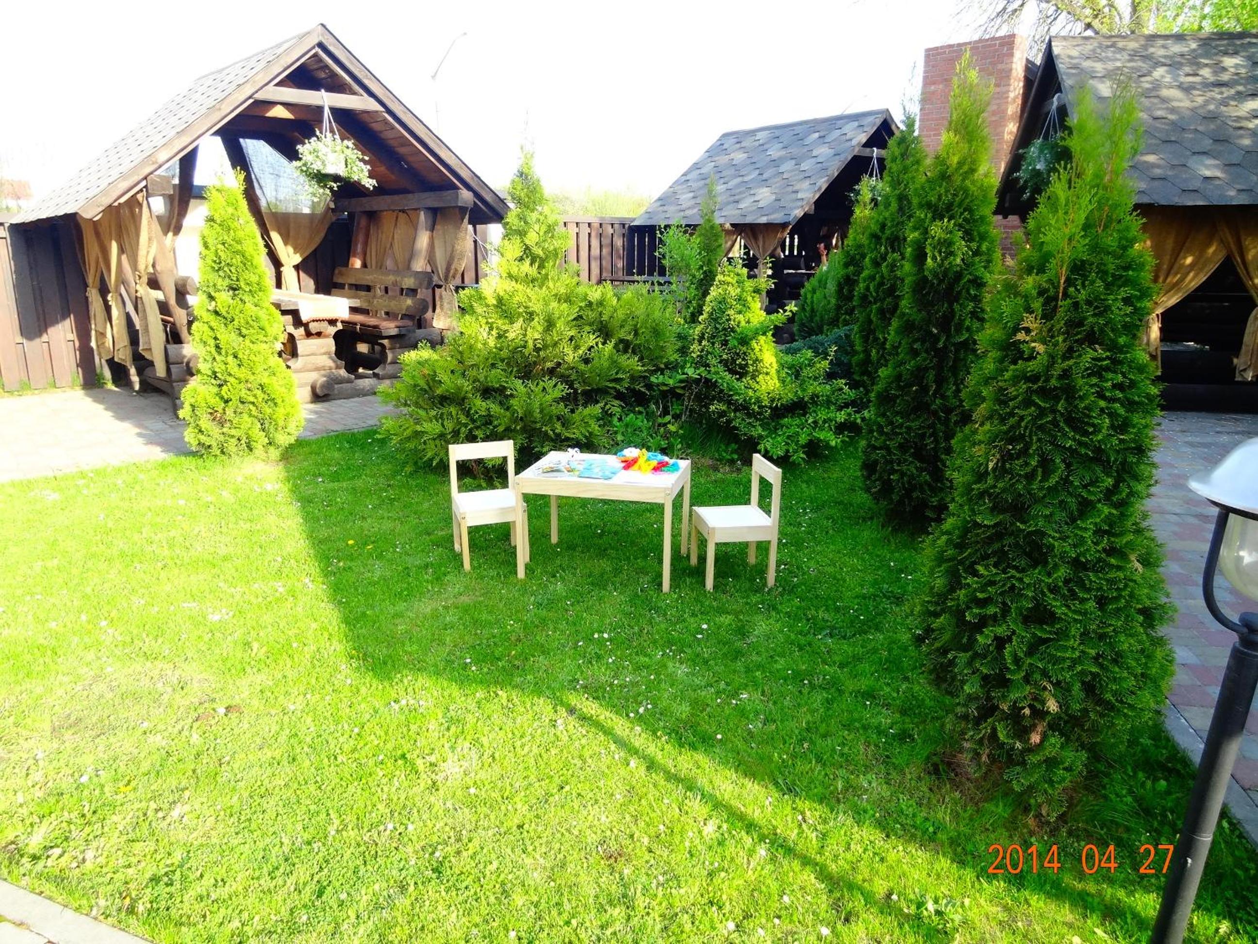outdoor BBQ area