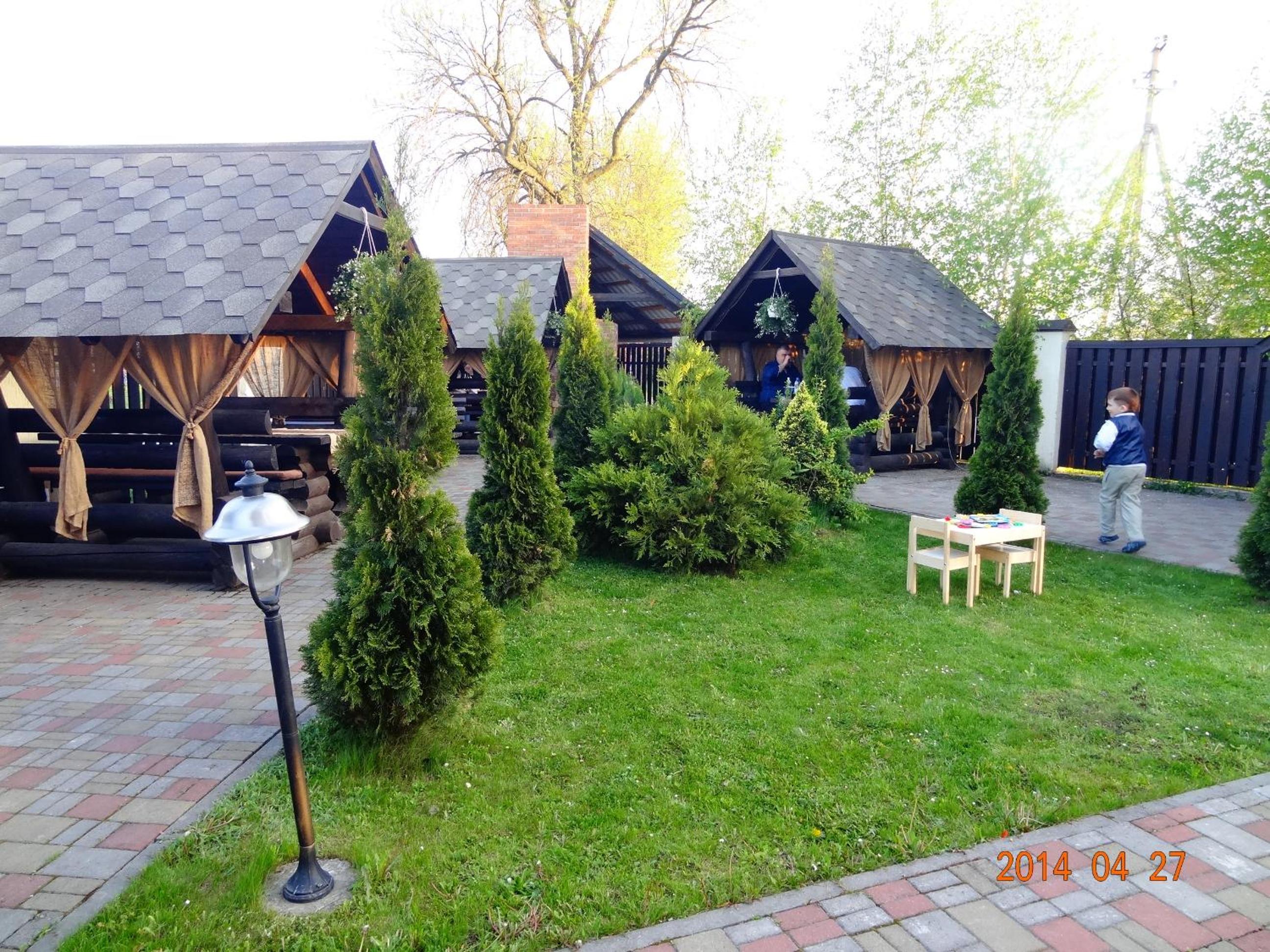 outdoor BBQ area