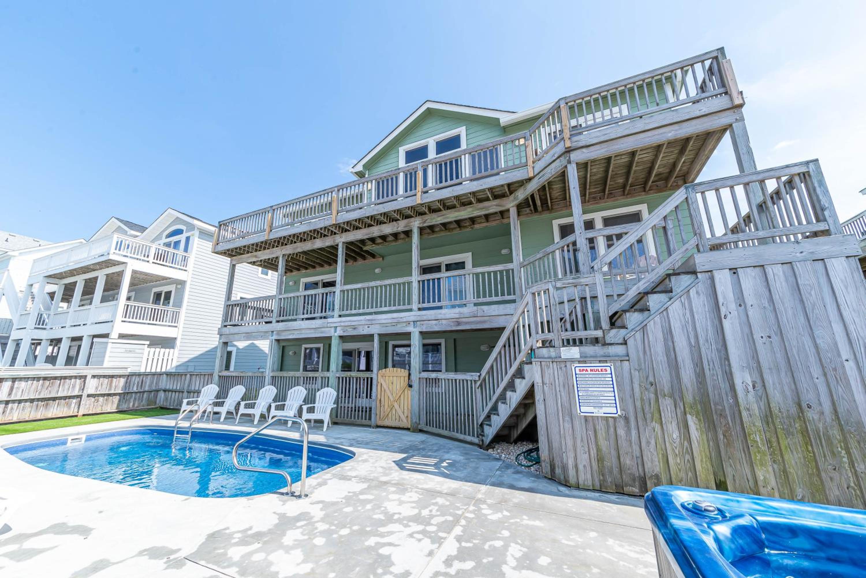 Carolina Getaway - Corolla, Ocean Sands, 150 Yds to Beach, Pool, Hot Tub, Pool Table, Arcade Game