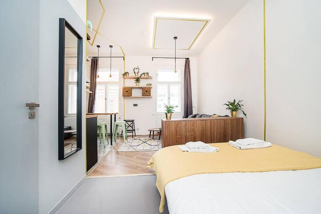 Central designer studio by beautiful park & church