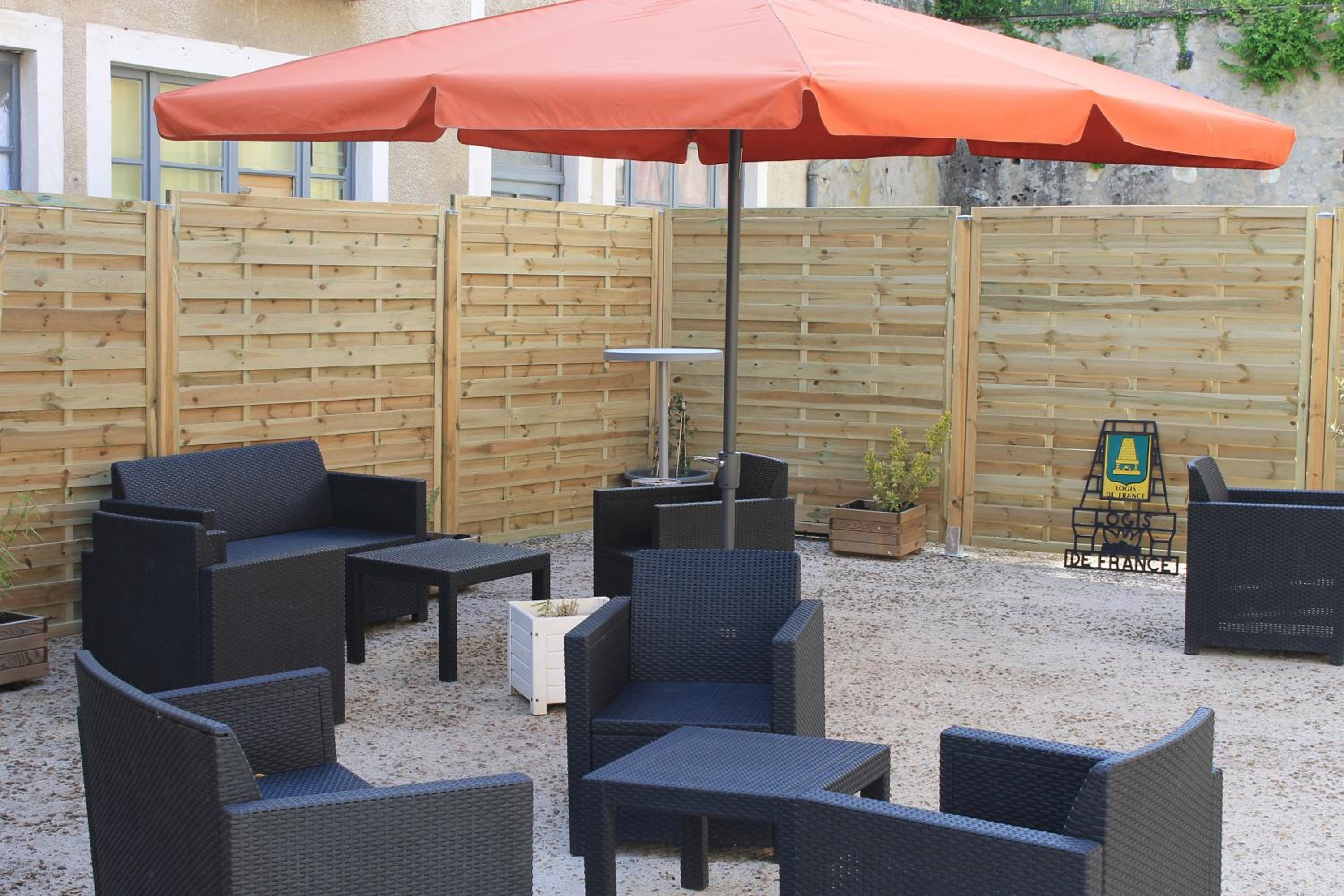 outdoor BBQ area