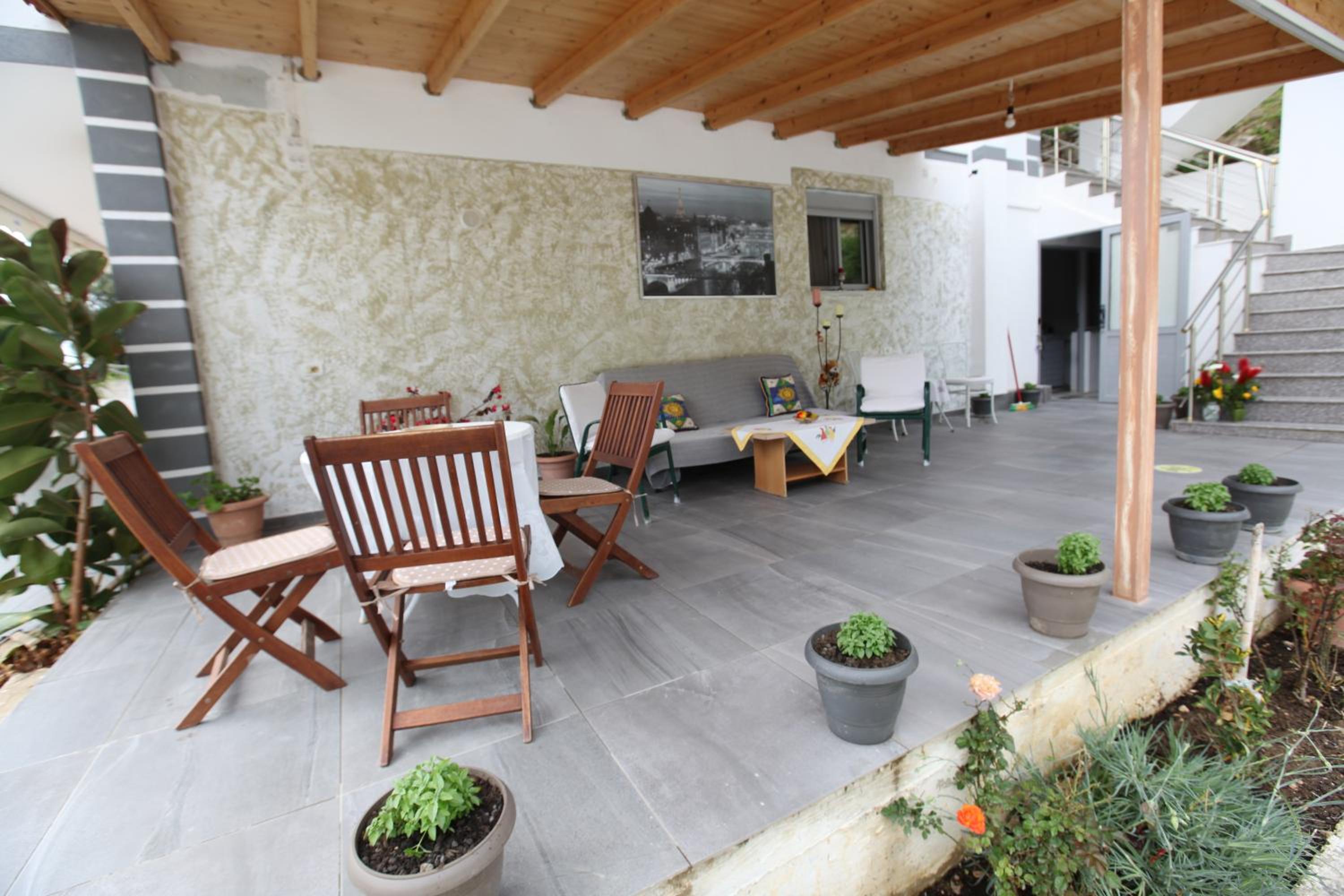 outdoor BBQ area