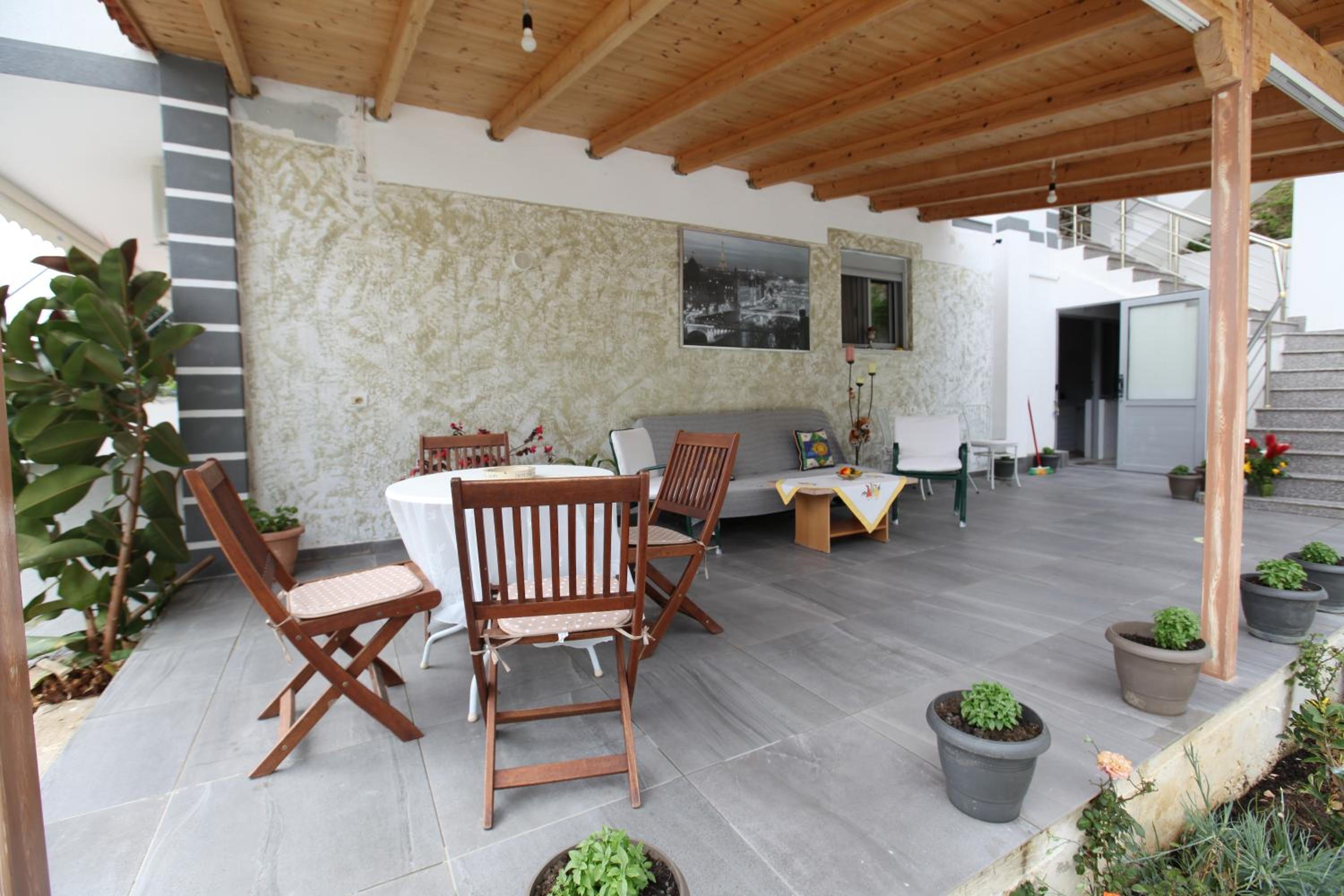 outdoor BBQ area