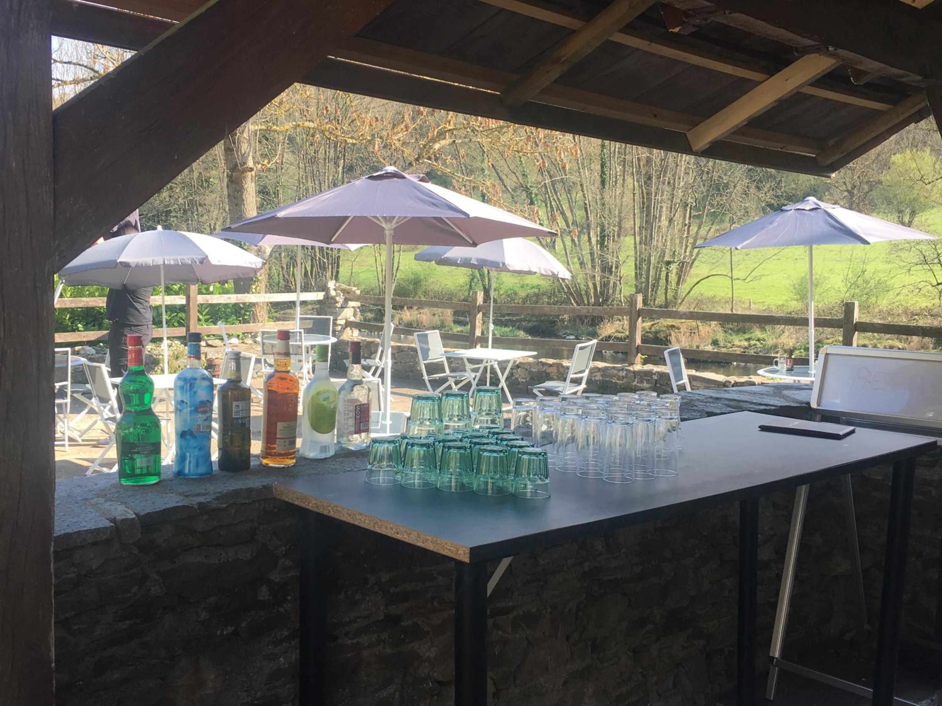outdoor BBQ area