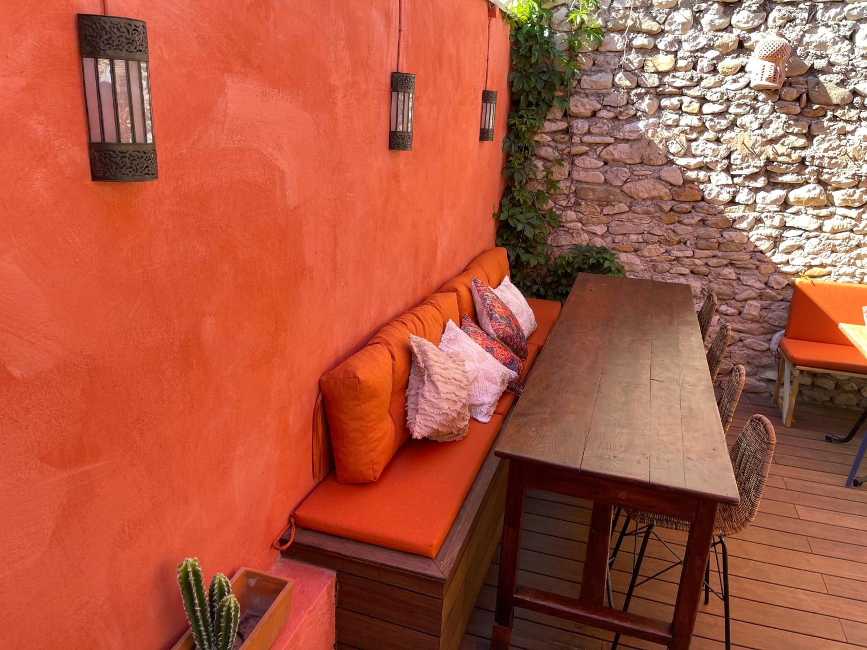 outdoor BBQ area