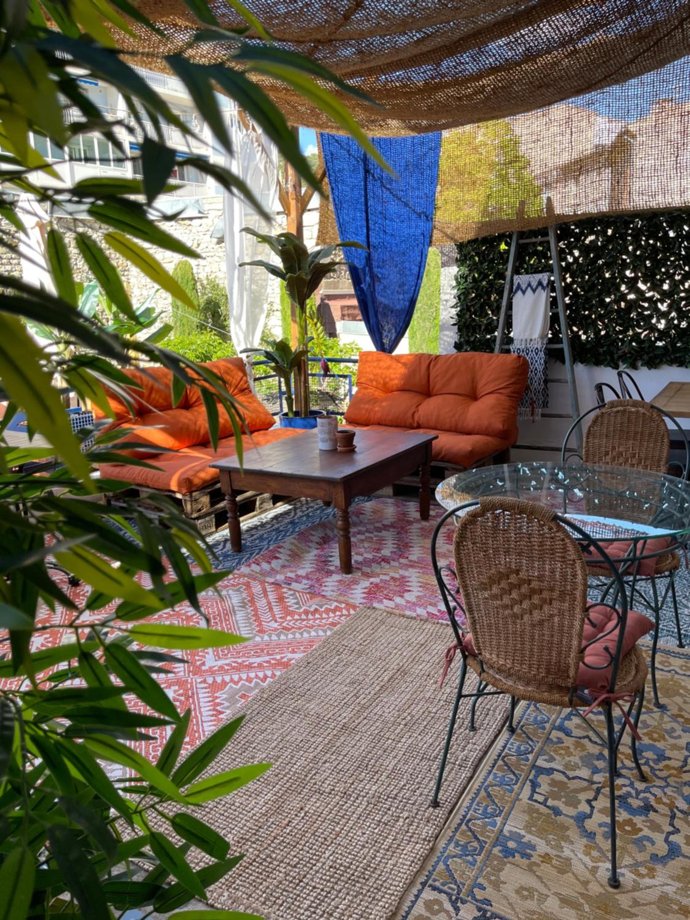outdoor BBQ area