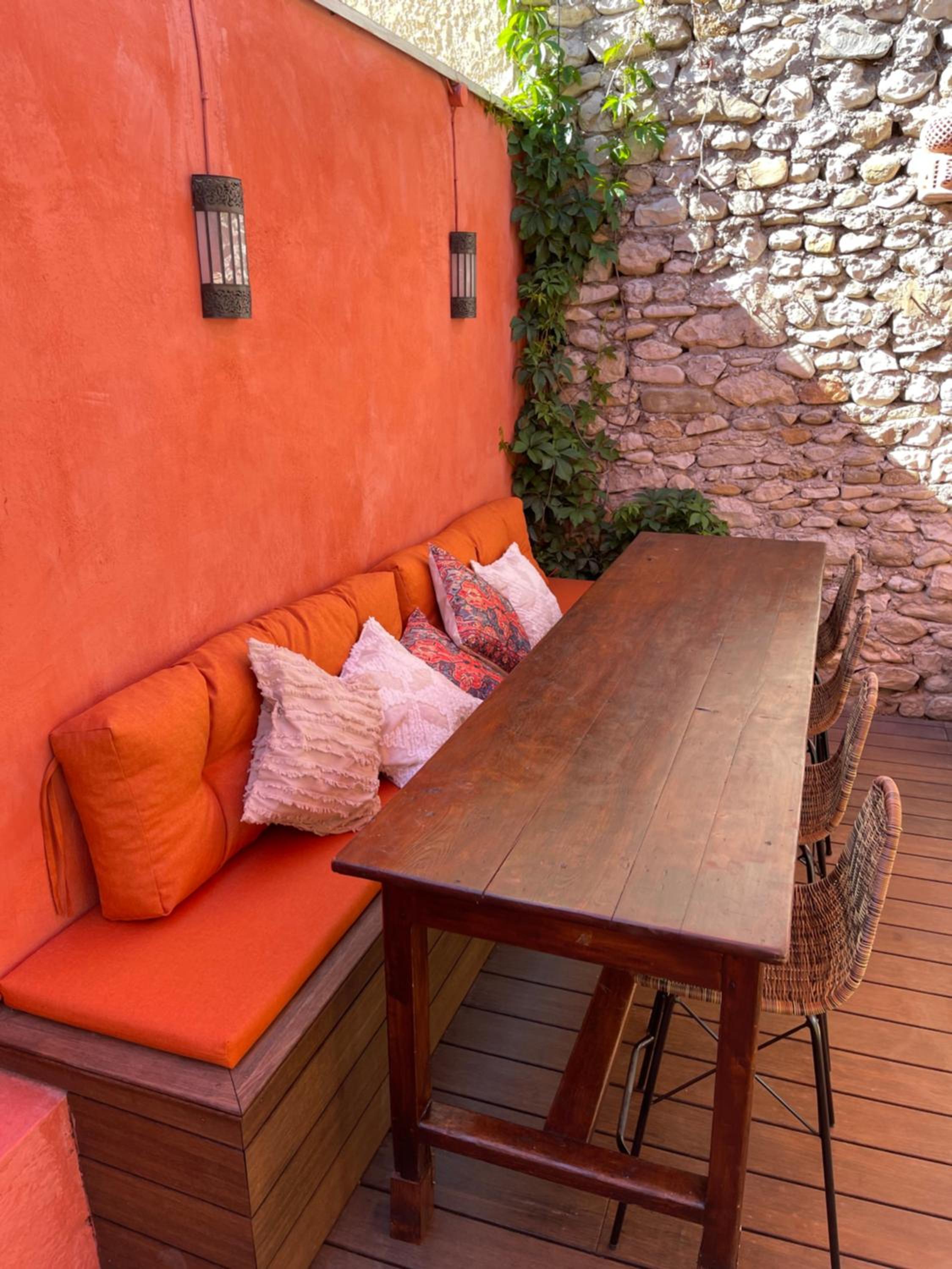 outdoor BBQ area