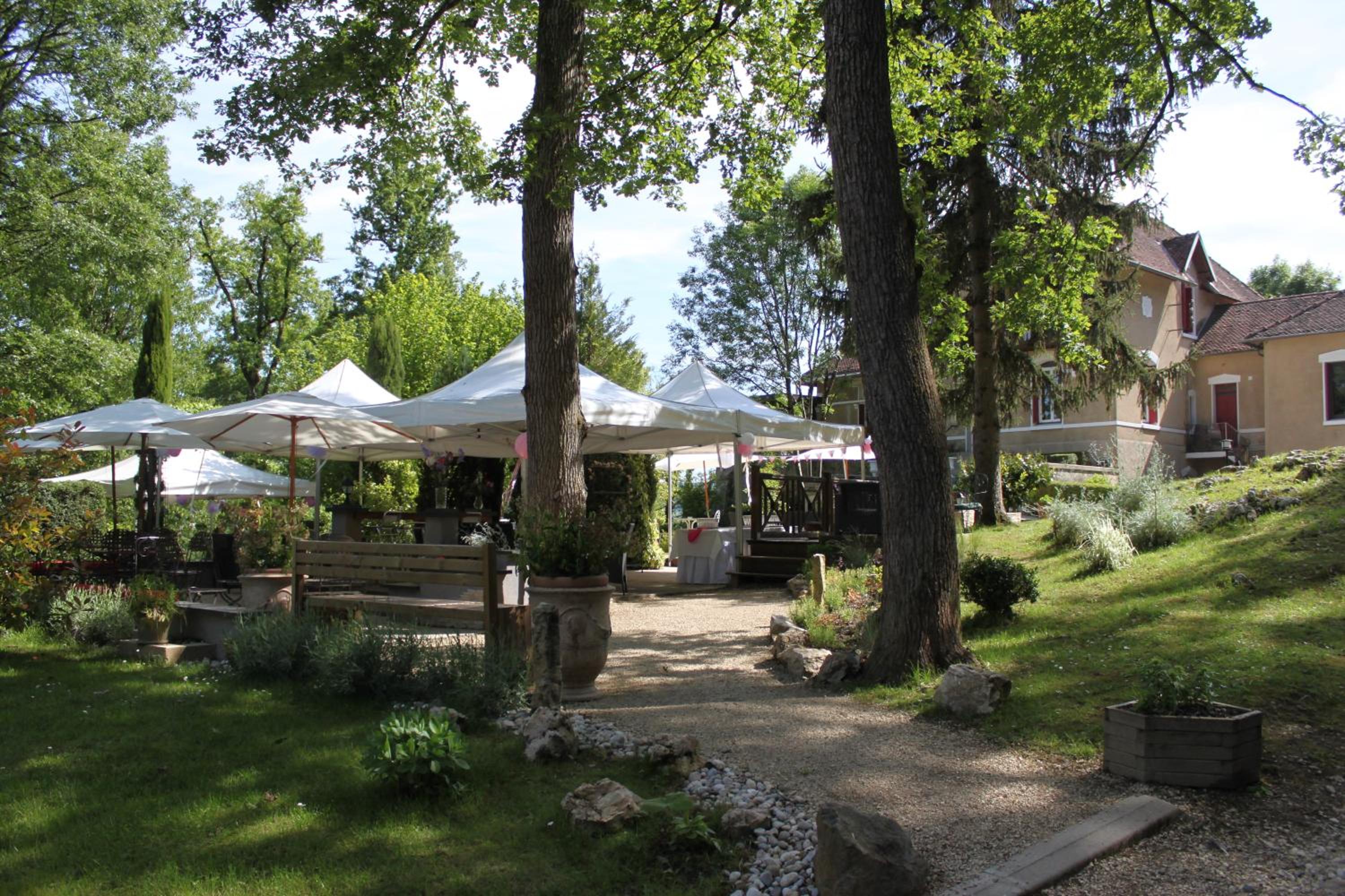 outdoor BBQ area