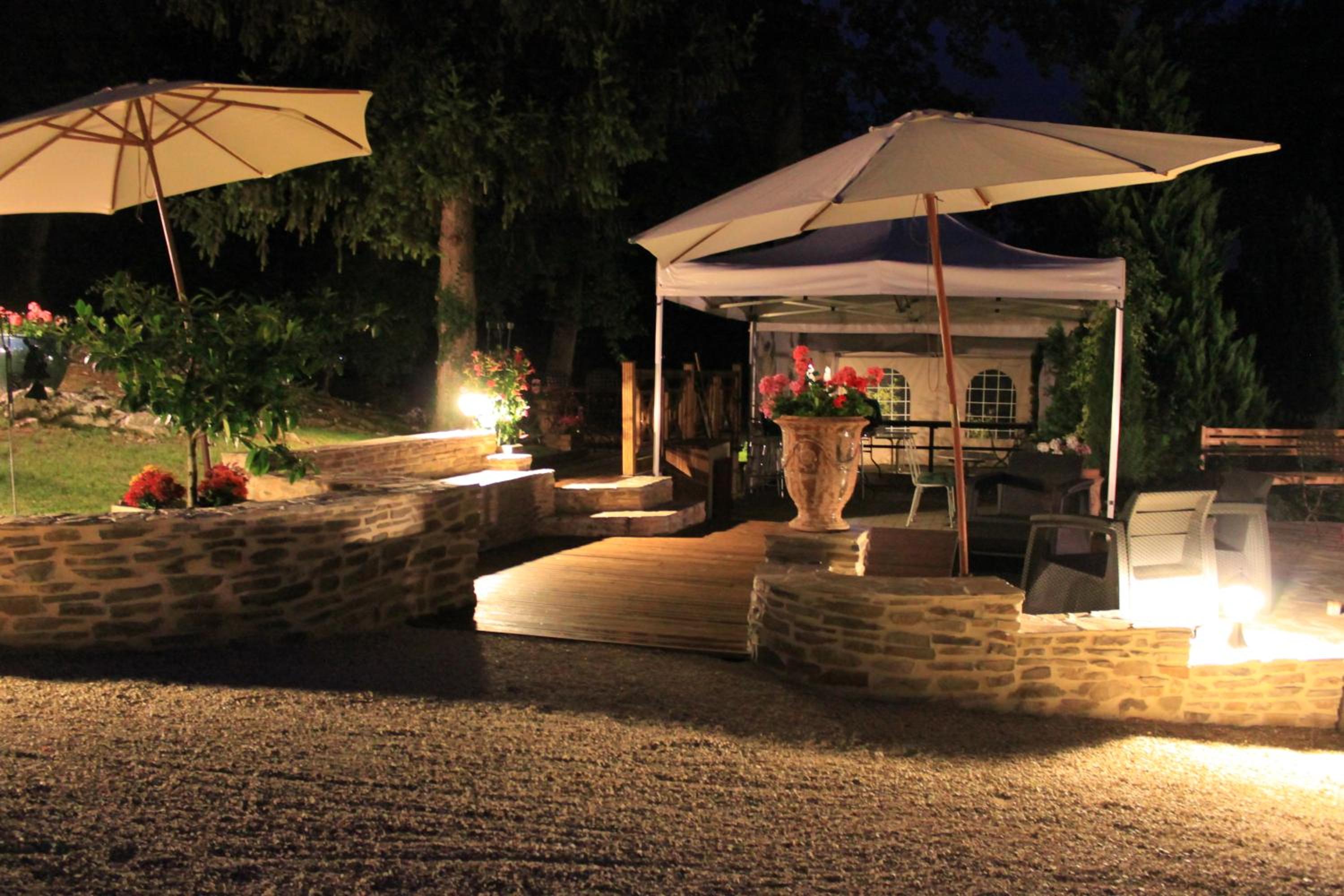 outdoor BBQ area