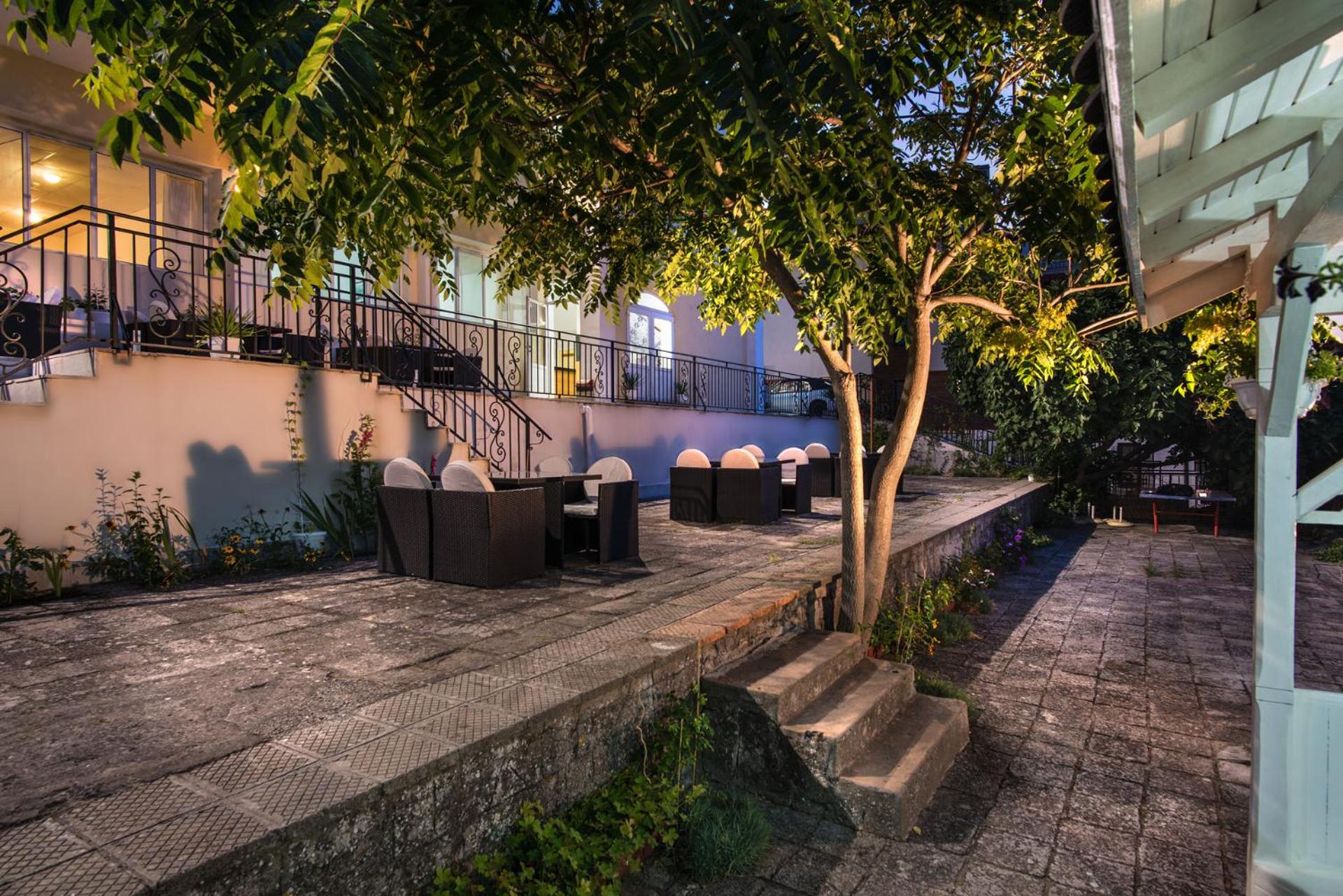 outdoor BBQ area