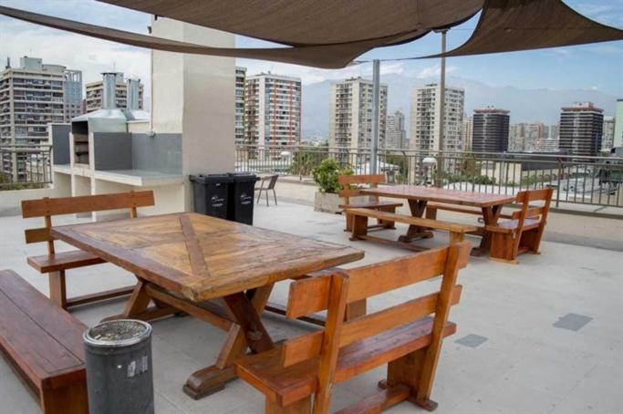outdoor BBQ area