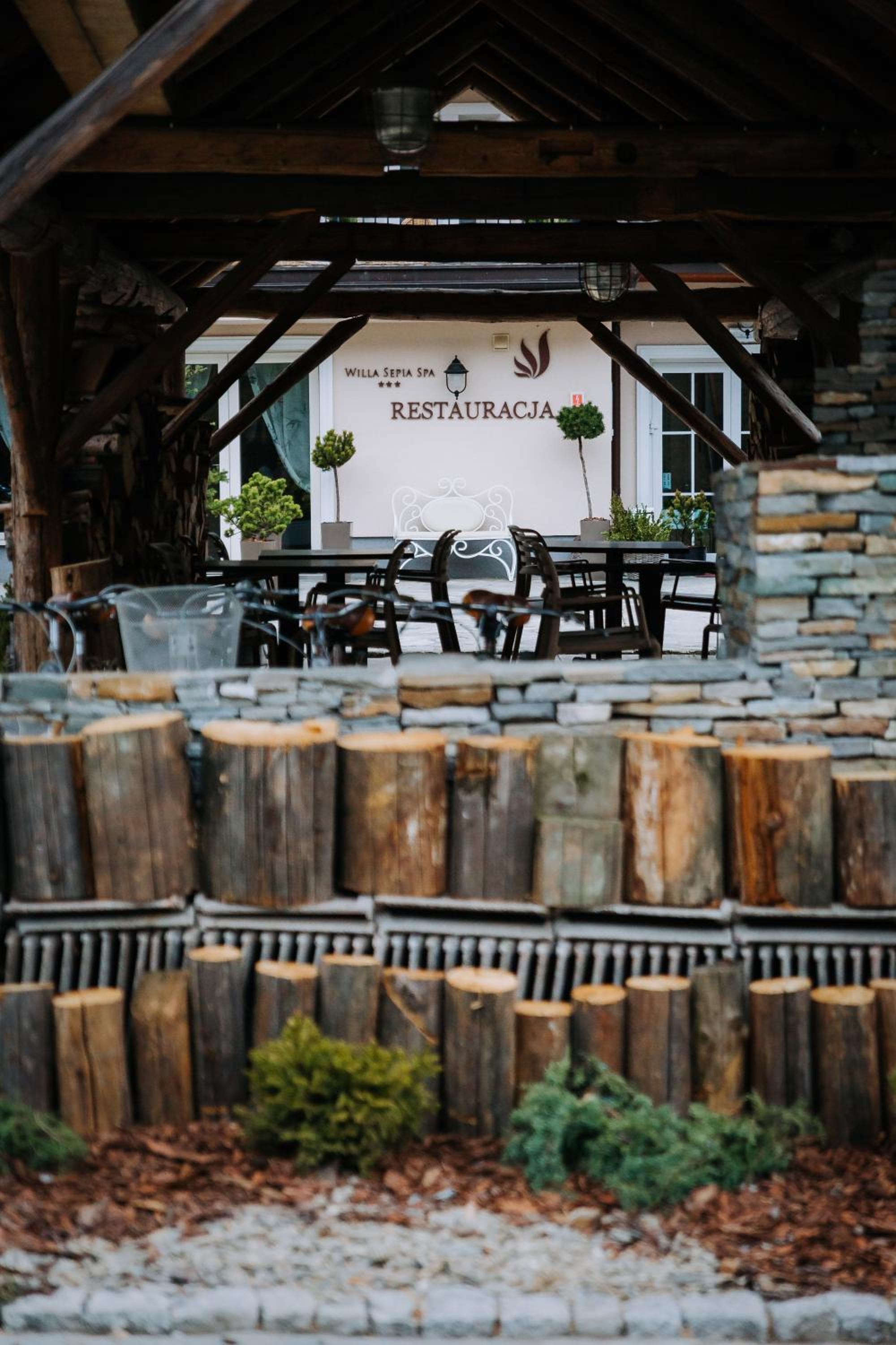 outdoor BBQ area