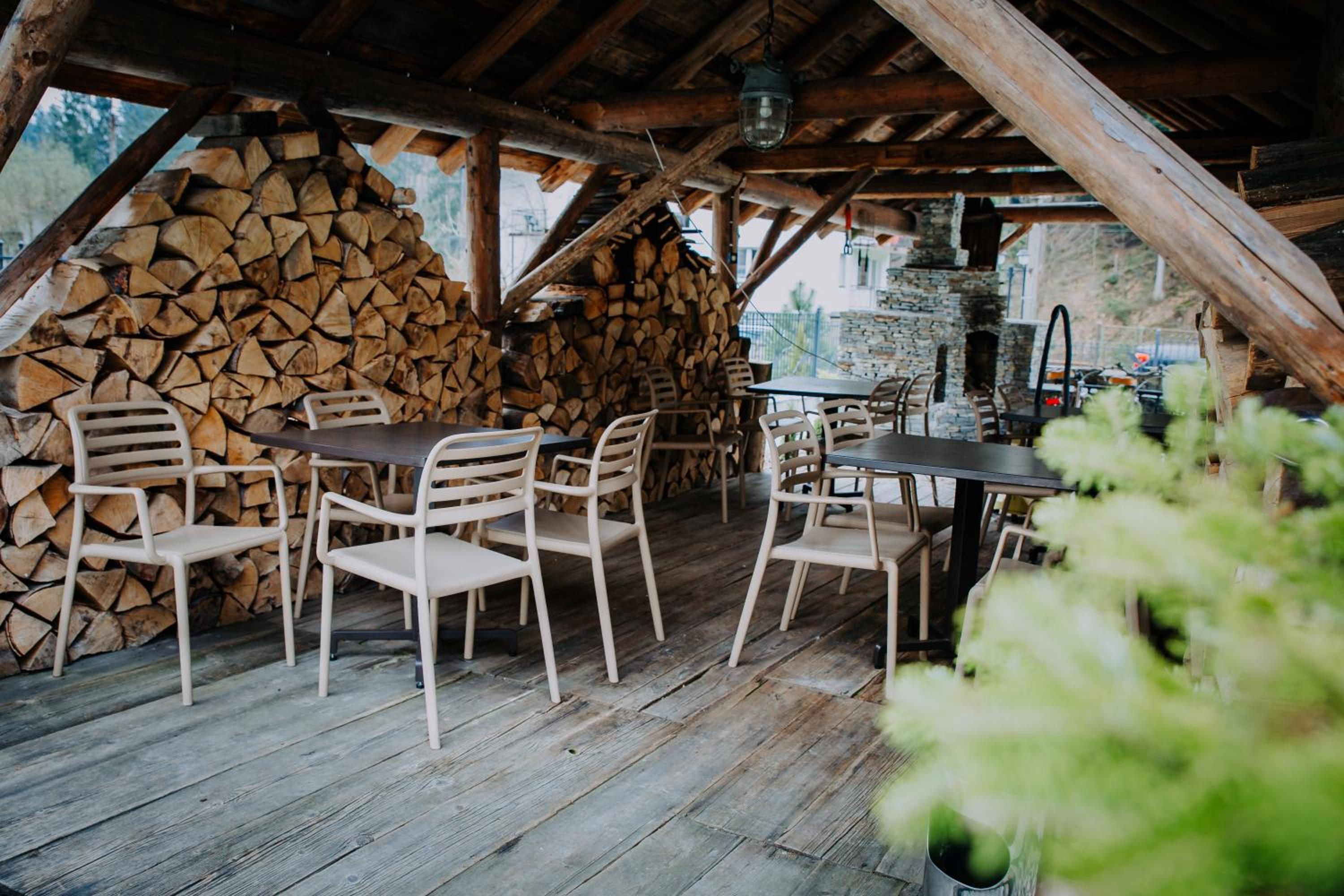 outdoor BBQ area