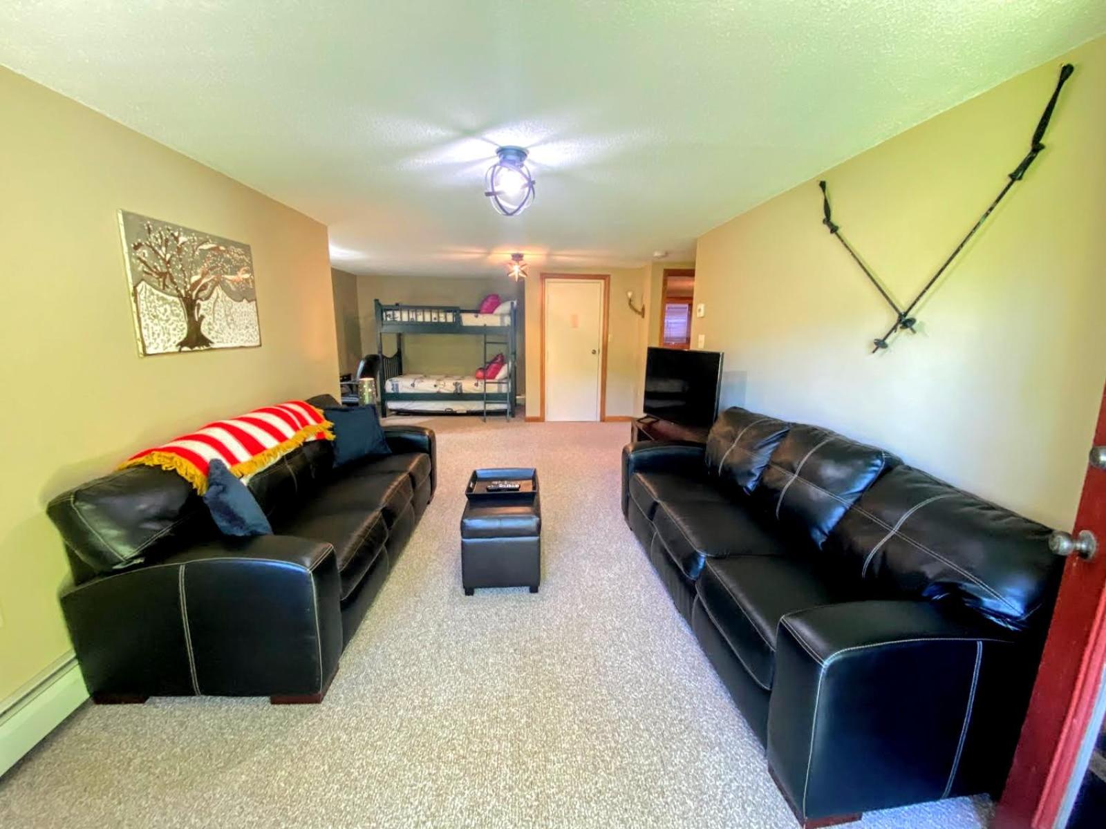 W1 Cozy and comfortable Bretton Woods condo with ski slope views fireplace view 2