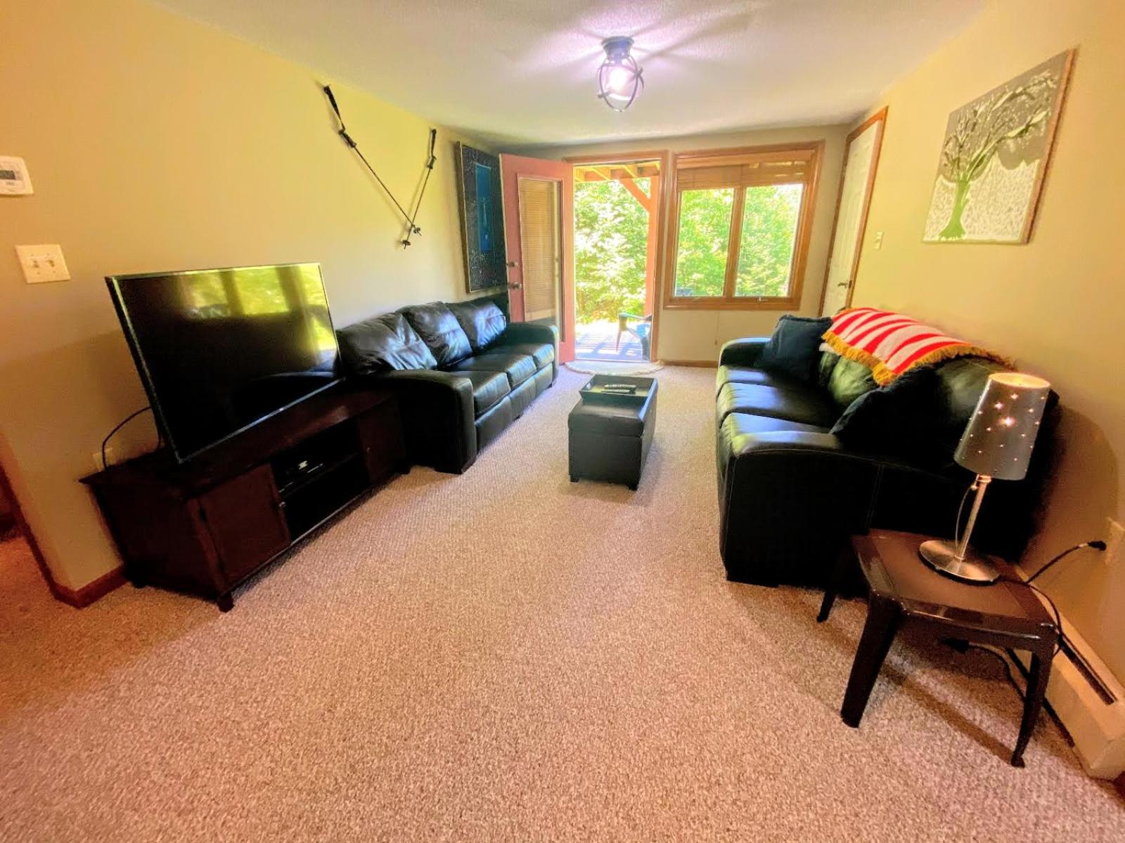 W1 Cozy and comfortable Bretton Woods condo with ski slope views fireplace view 4