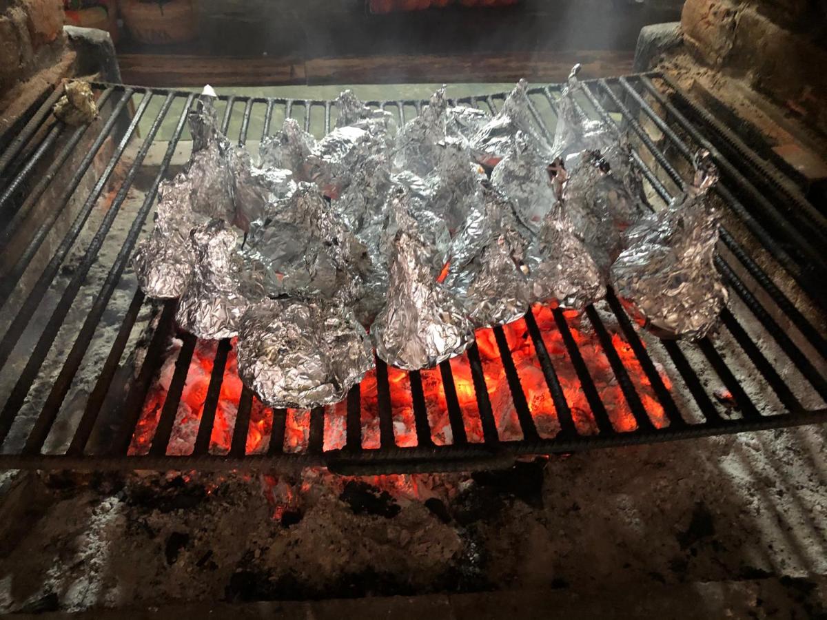 outdoor BBQ area