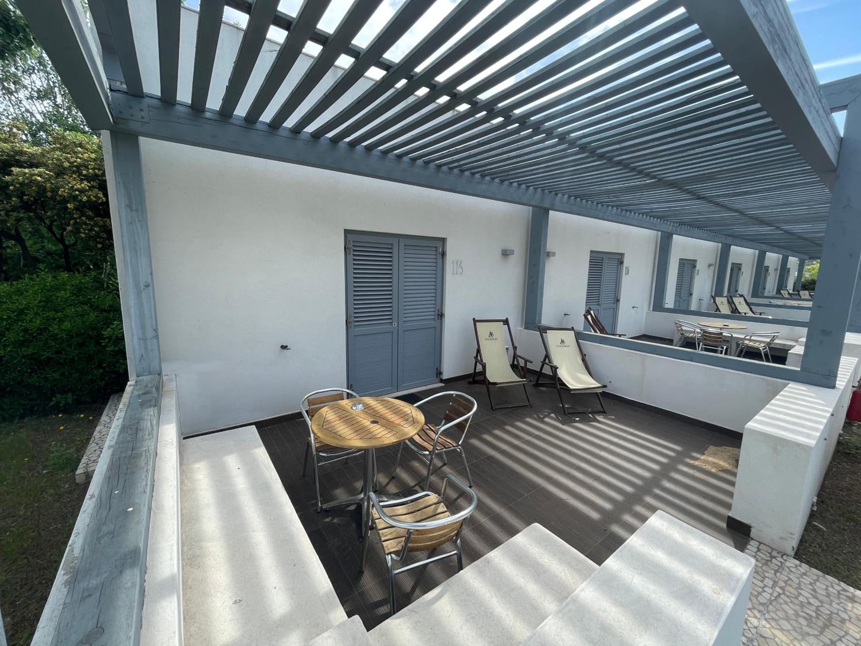 outdoor BBQ area