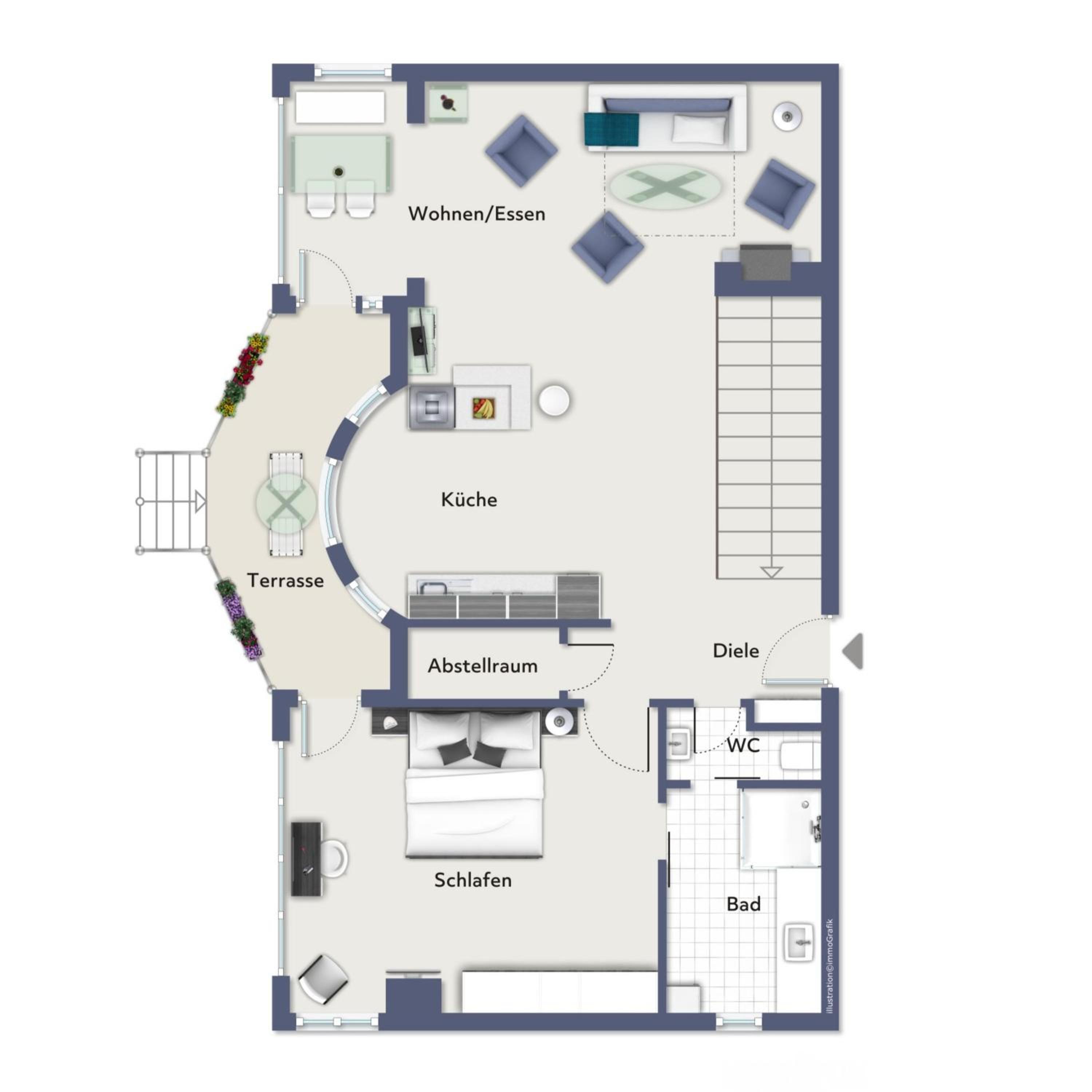 Villa Rheingold - Wellgunde Wohnung 1b